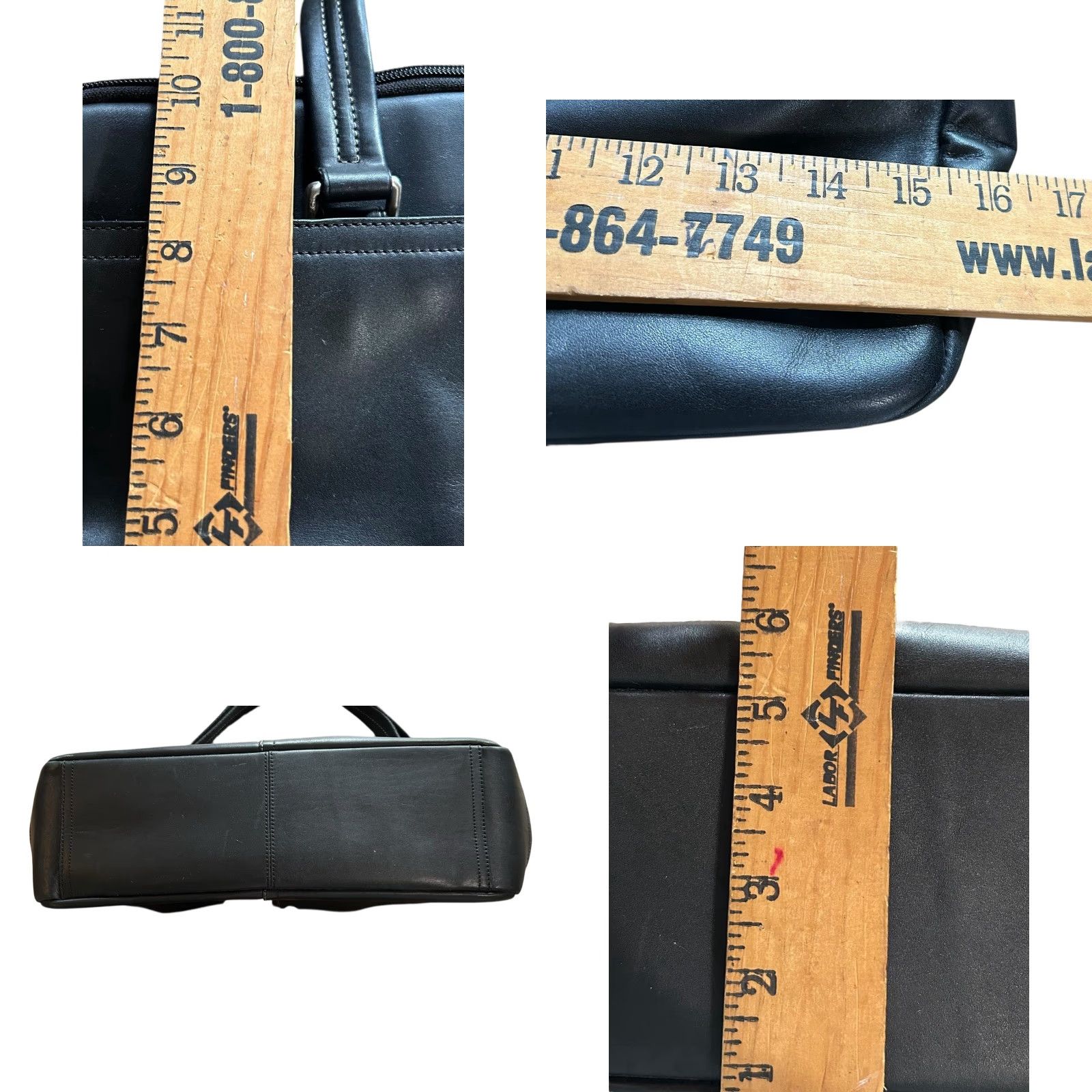 Coach COACH Business Bag 2way F70707 Black Leather Crossbody Messenger Suitcase Read Size ONE SIZE - 8 Thumbnail