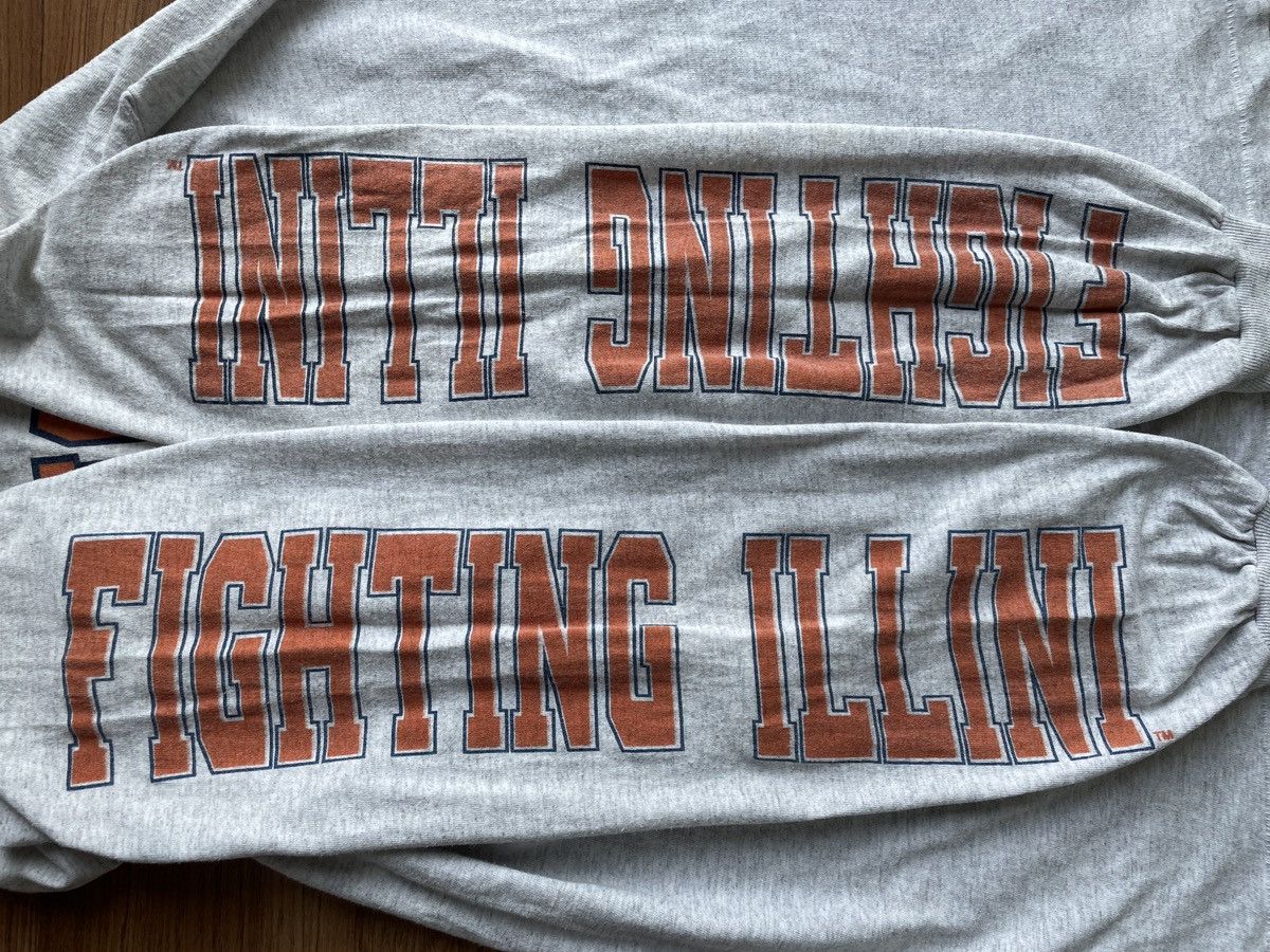 NCAA × Vintage 90s ILLINOIS Fighting Illini University College sport tee Size US L / EU 52-54 / 3 - 3 Thumbnail