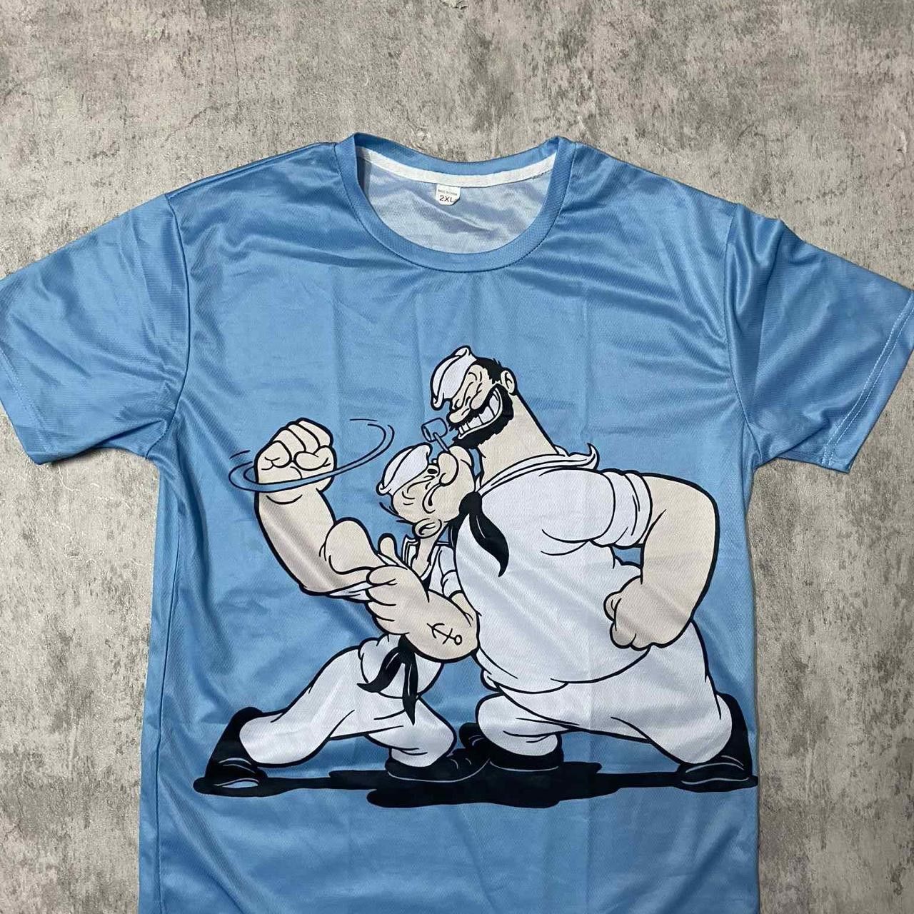Other Blue Popeye cartoon T-shirt #cartoon Size US XXL / EU 58 / 5 - 1 Thumbnail