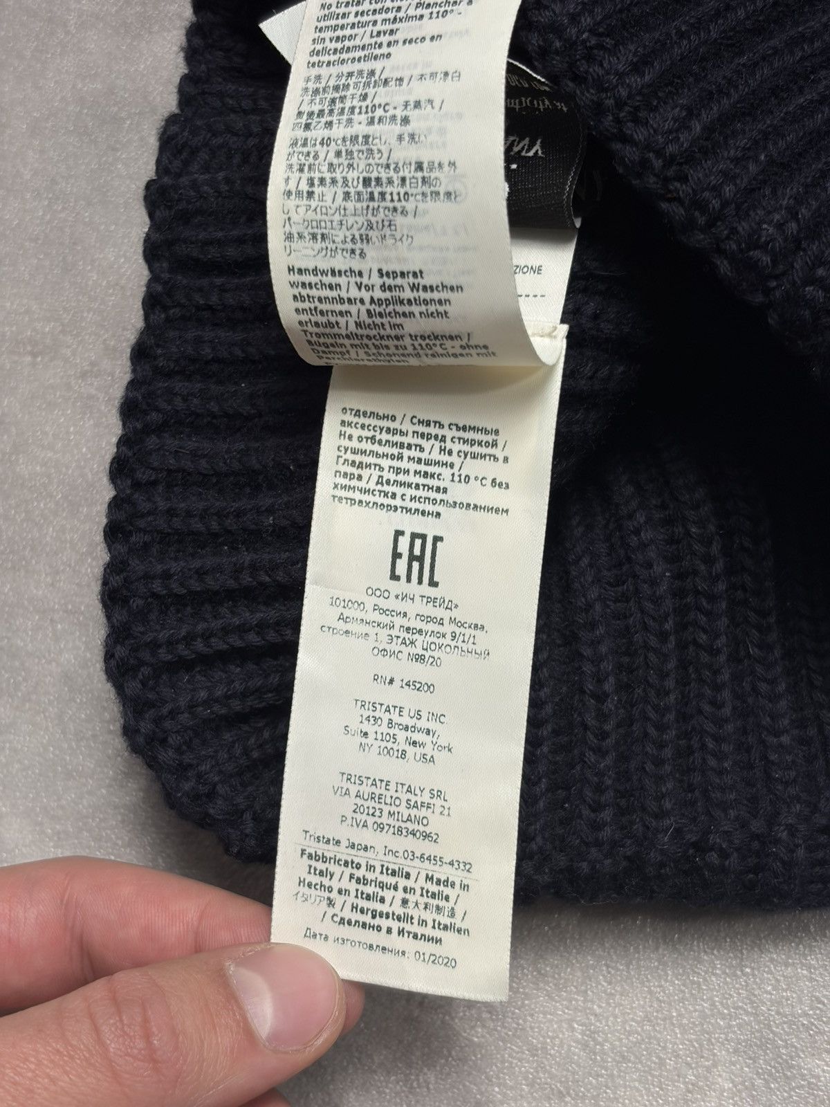 C.P. Company Cp Company Google Wool Hat Black Casual Streetwear Size ONE SIZE - 9 Thumbnail