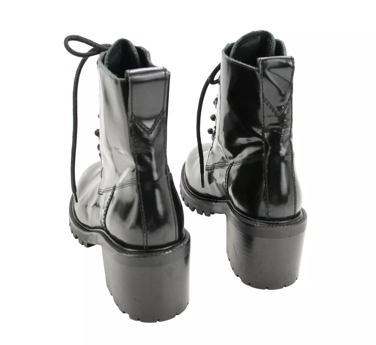 Maje MAJE Factory Boots Women's EU 37 / UK 4 Leather Combat Heel Size US 6.5 / IT 36.5 - 7 Thumbnail
