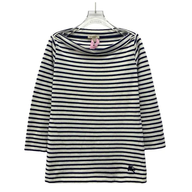 Burberry Burberry Striped Cotton T-Shirt for Women Size M / US 6-8 / IT 42-44 - 1 Thumbnail