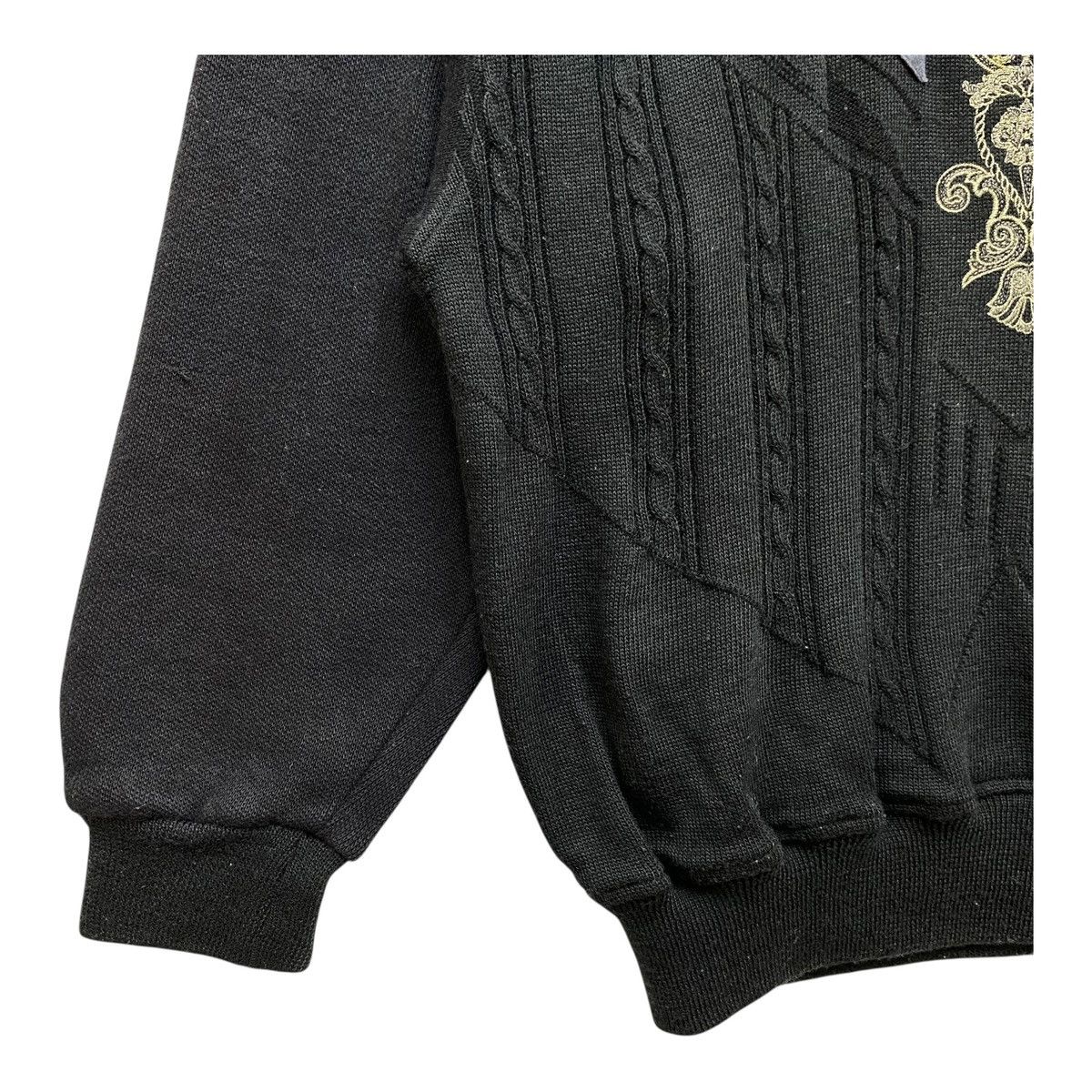 Valentino Rudolph Valentino Vintage Sweatshirt Black 90s Size M Size US M / EU 48-50 / 2 - 3 Thumbnail