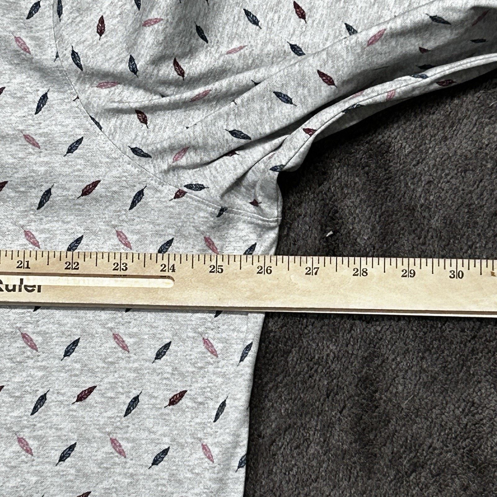 johnnie-O Johnnie-O Featherweight Men XL Graphic Long Sleeve Polo Size US XL / EU 56 / 4 - 6 Thumbnail