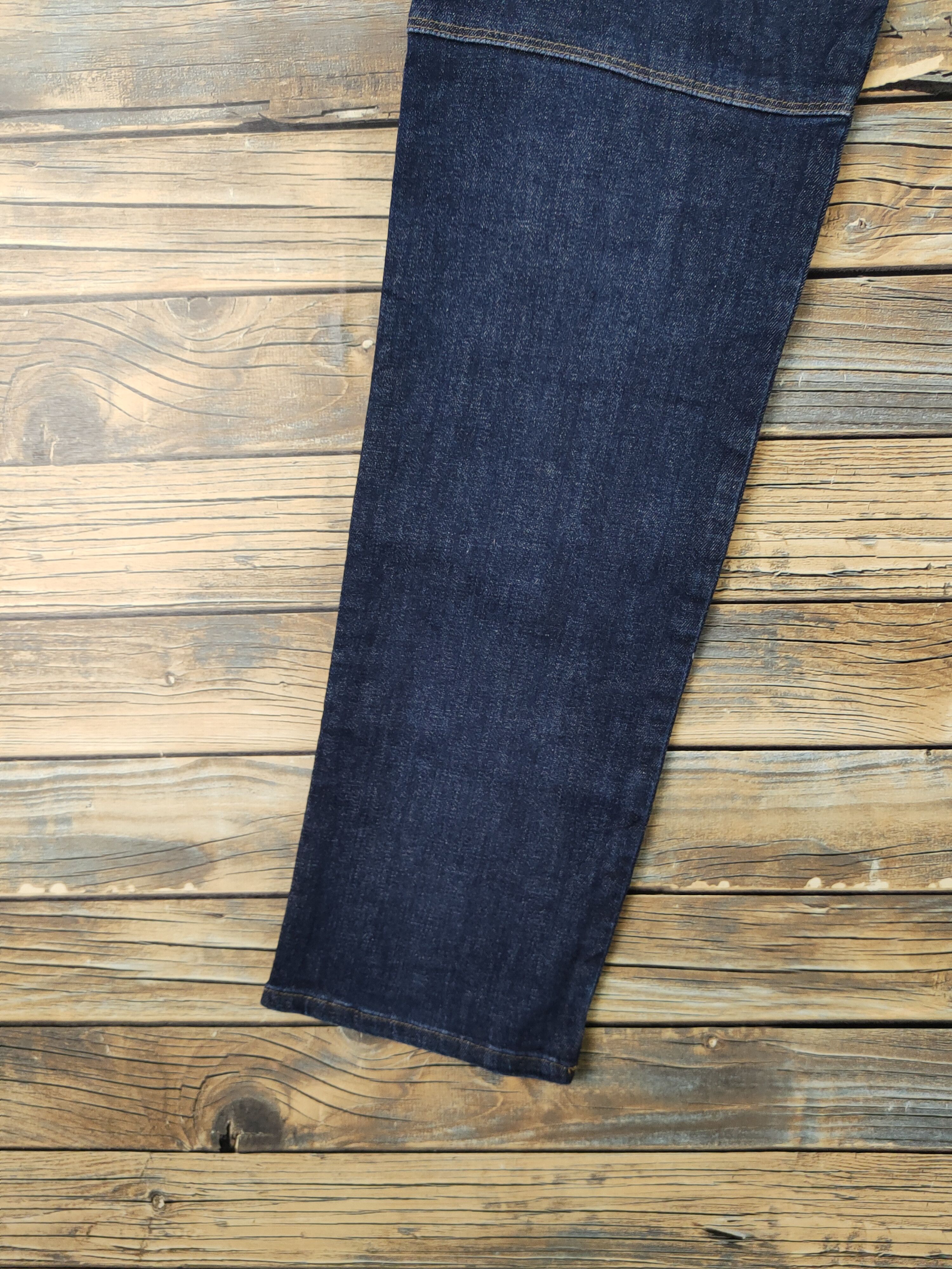 Japanese Brand DL Burtle Dark Blue Distressed Ripped Jeans #2349 Size US 30 / EU 46 - 10 Thumbnail