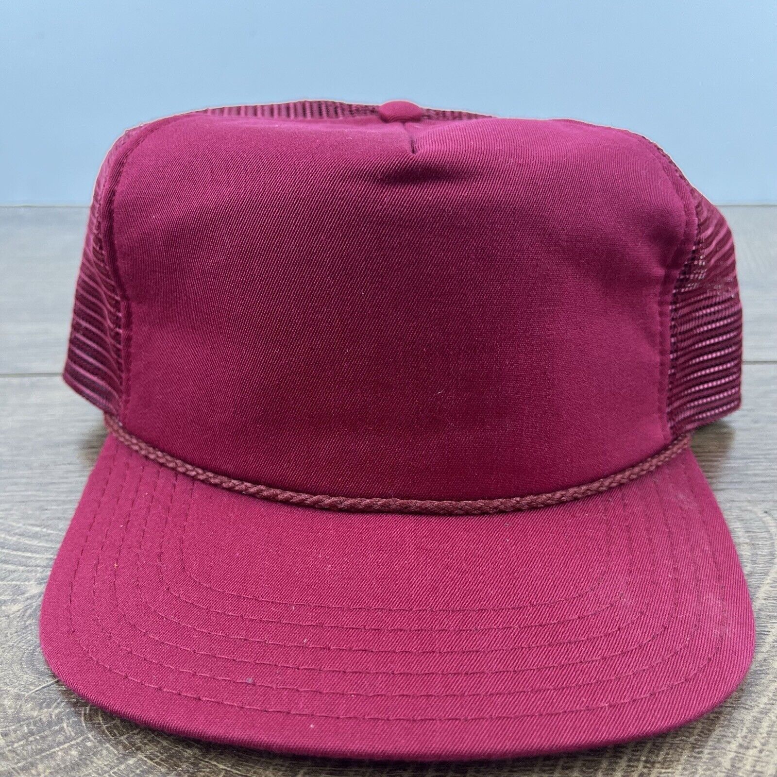 Other Maroon Hat Red Cap Hat Trucker Adjustable Hat Red Adult Hat Size ONE SIZE - 3 Thumbnail