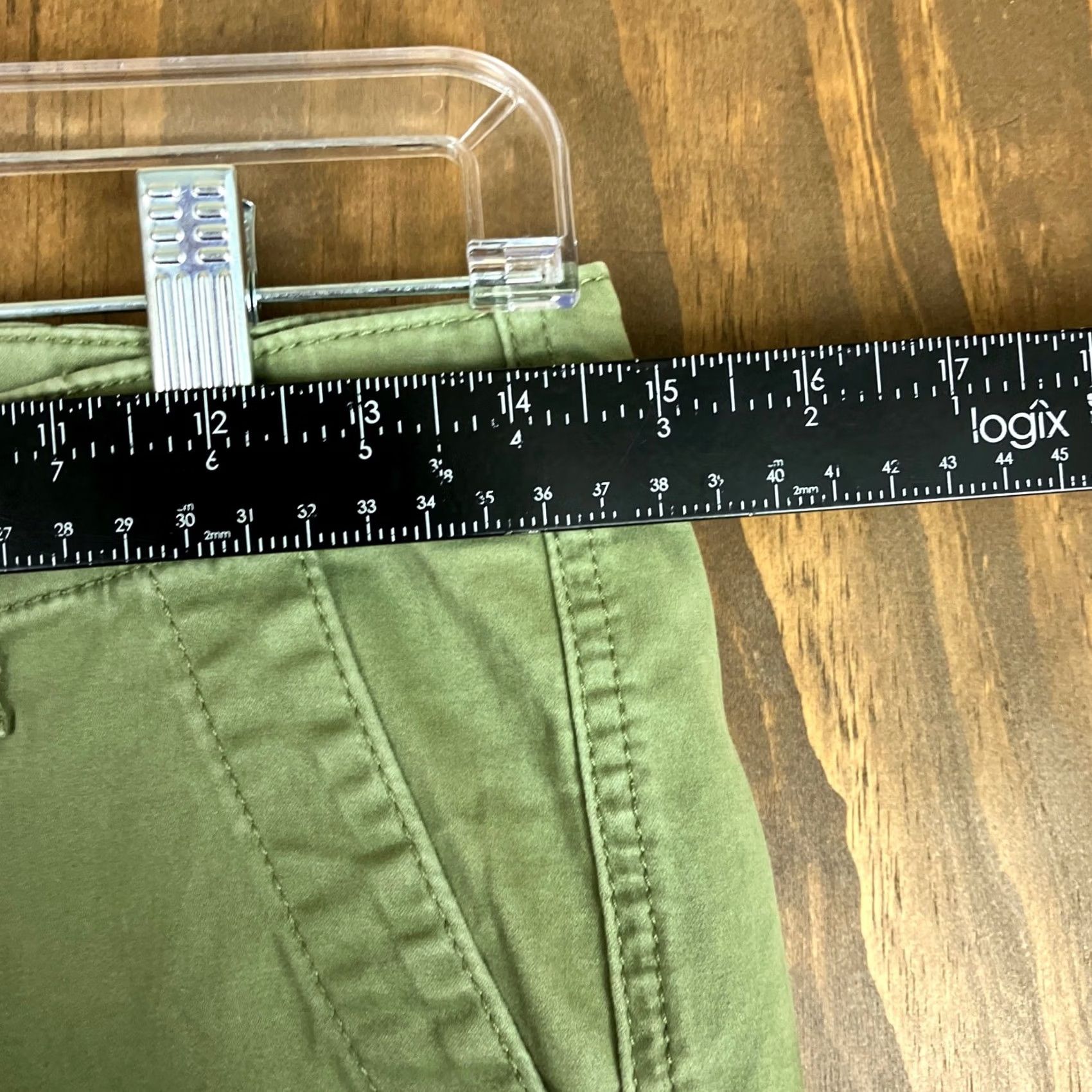 Vintage CAbi Womens Pants Green Low Rise Tapered Ankle Zip Cotton Blend Stretch 2 Size 26" / US 2 / IT 38 - 6 Thumbnail