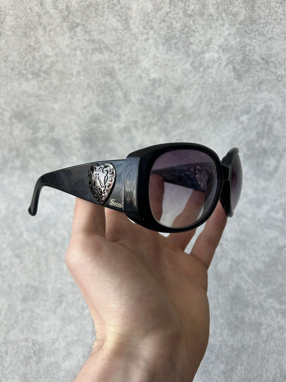 Gucci Gucci GG3057S Heart Logo Sunglasses Size ONE SIZE - 1 Thumbnail