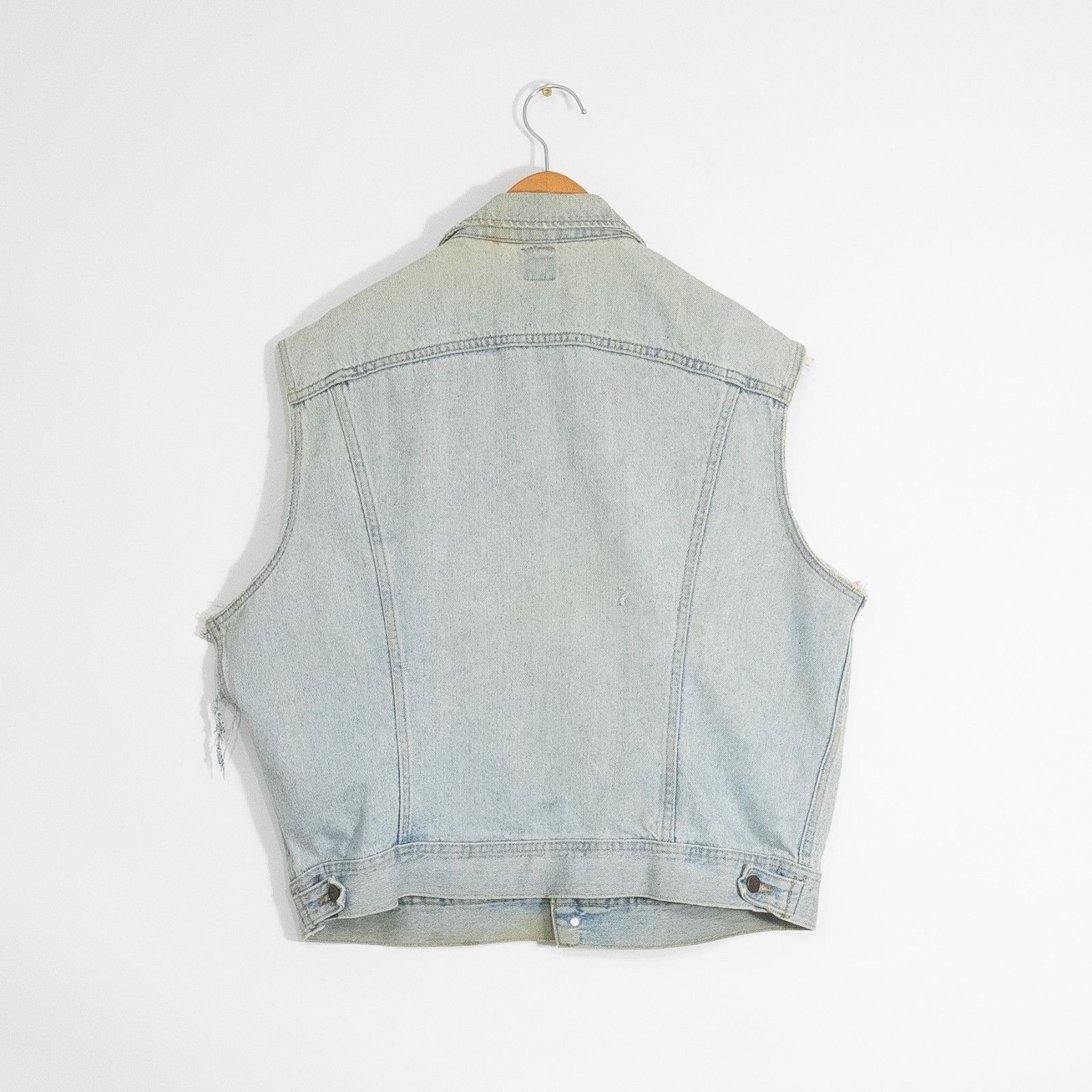 Lee Vintage 70s Lee Patd 153438 Trucker Jacket Large Cutoff Size US L / EU 52-54 / 3 - 6 Thumbnail