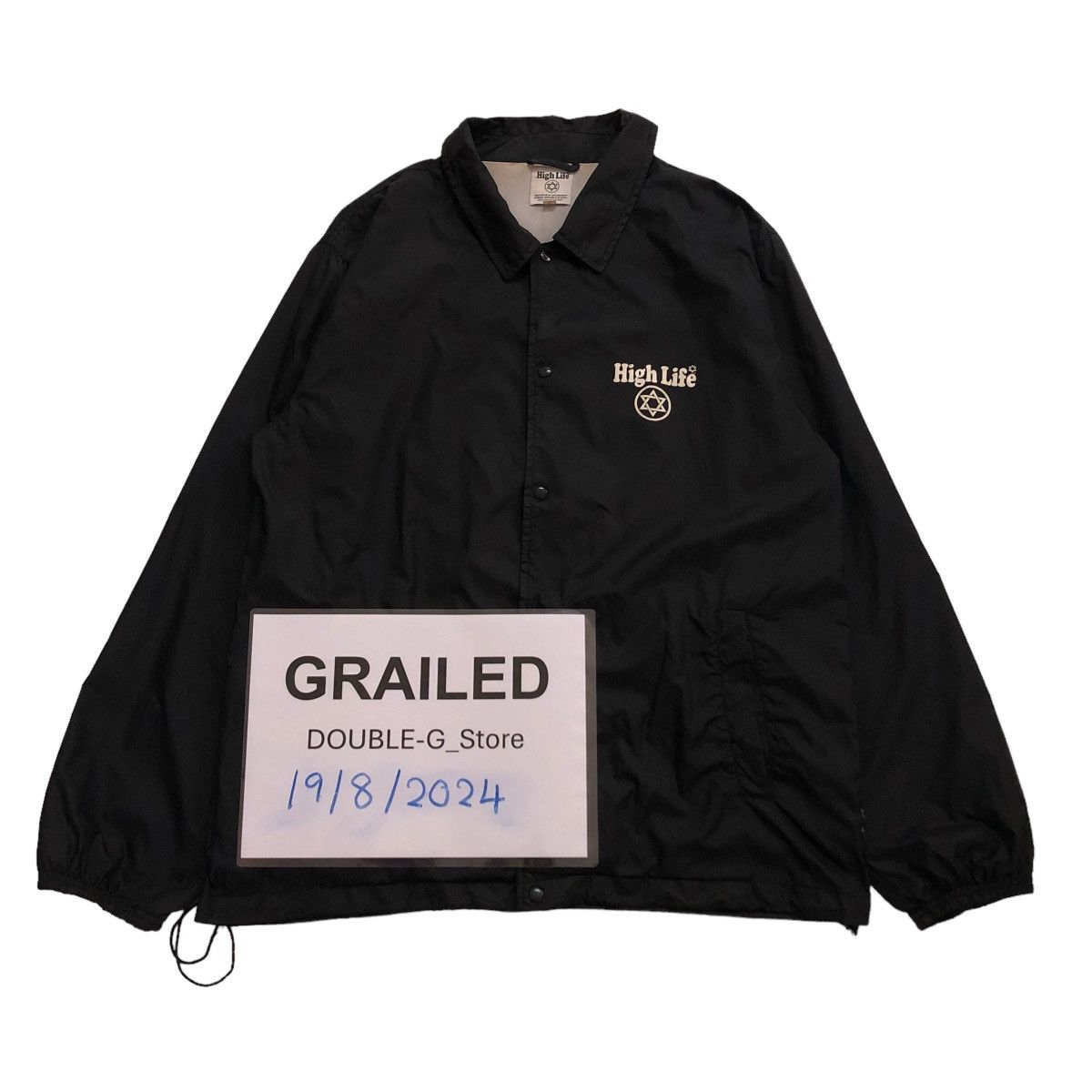 Japanese Brand 📌VINTAGE LIGHT JACKET BIKER HIGH LIFE BIG LOGO DESIGN Size US L / EU 52-54 / 3 - 1 Thumbnail