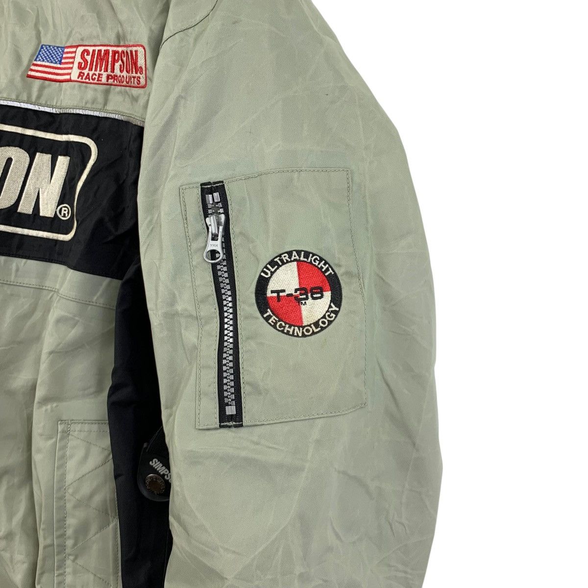 Vintage Vintage SIMPSON RACING Motorbikes Usa Race Bomber Jacket Size US XL / EU 56 / 4 - 7 Thumbnail