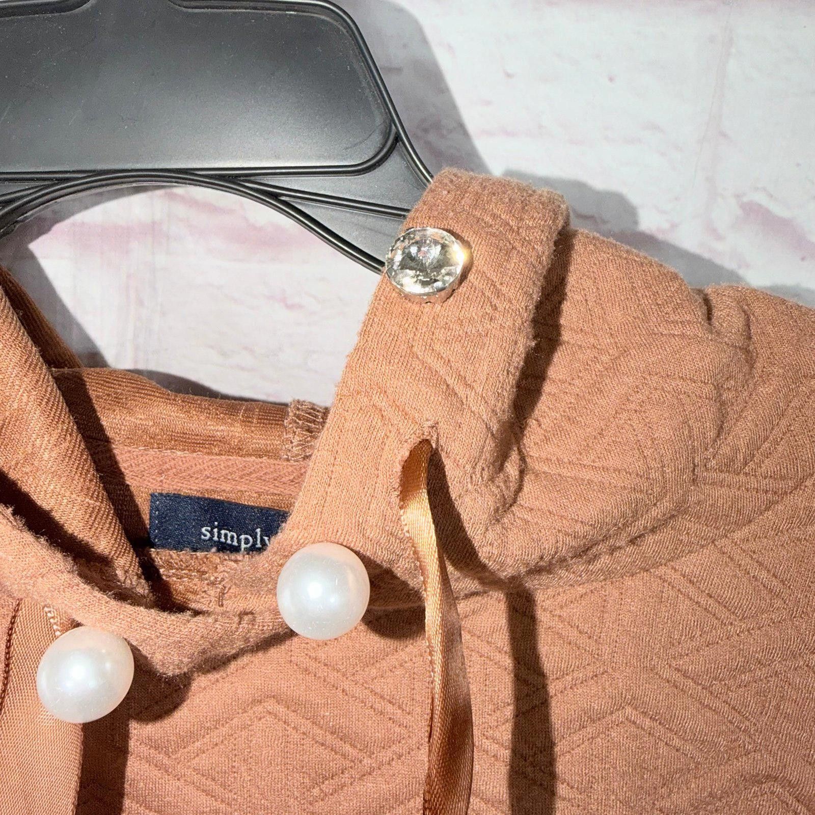 Other Simply Southern Oversized Large Hoodie with Pearl Accents Size L / US 10 / IT 46 - 3 Thumbnail