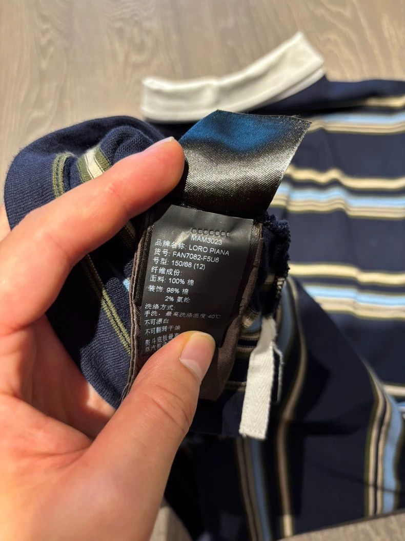Loro Piana Loro Piana Striped Long Sleeve Polo- Size US XXS / EU 40 - 4 Thumbnail