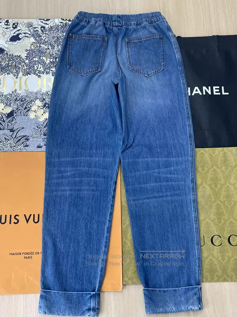 Chanel Chanel Waist-tipped tie-up jeans Size 25" / US 0 / IT 36 - 2 Thumbnail