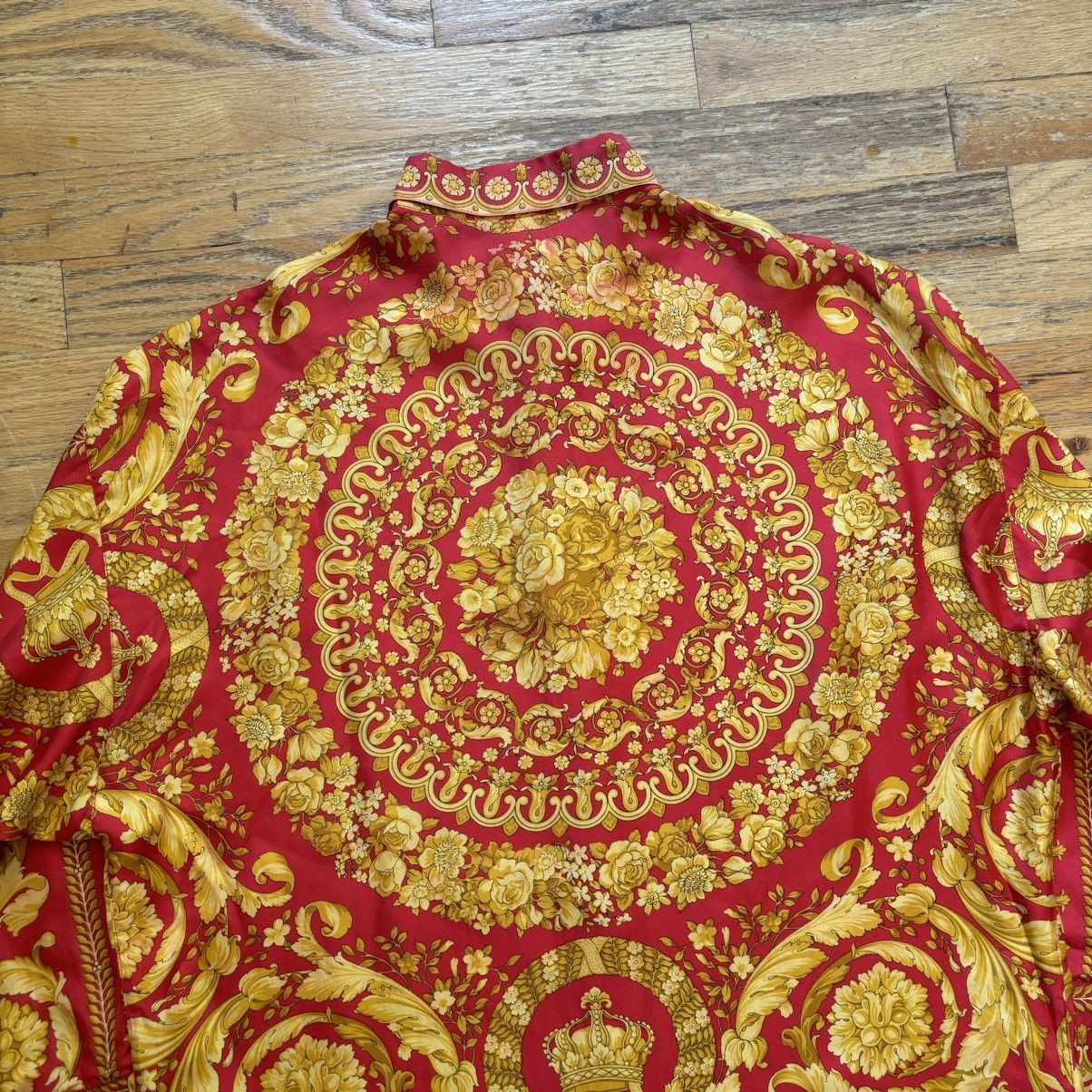 Versace c. 1992 Barocco Print Silk Shirt Size US S / EU 44-46 / 1 - 5 Thumbnail