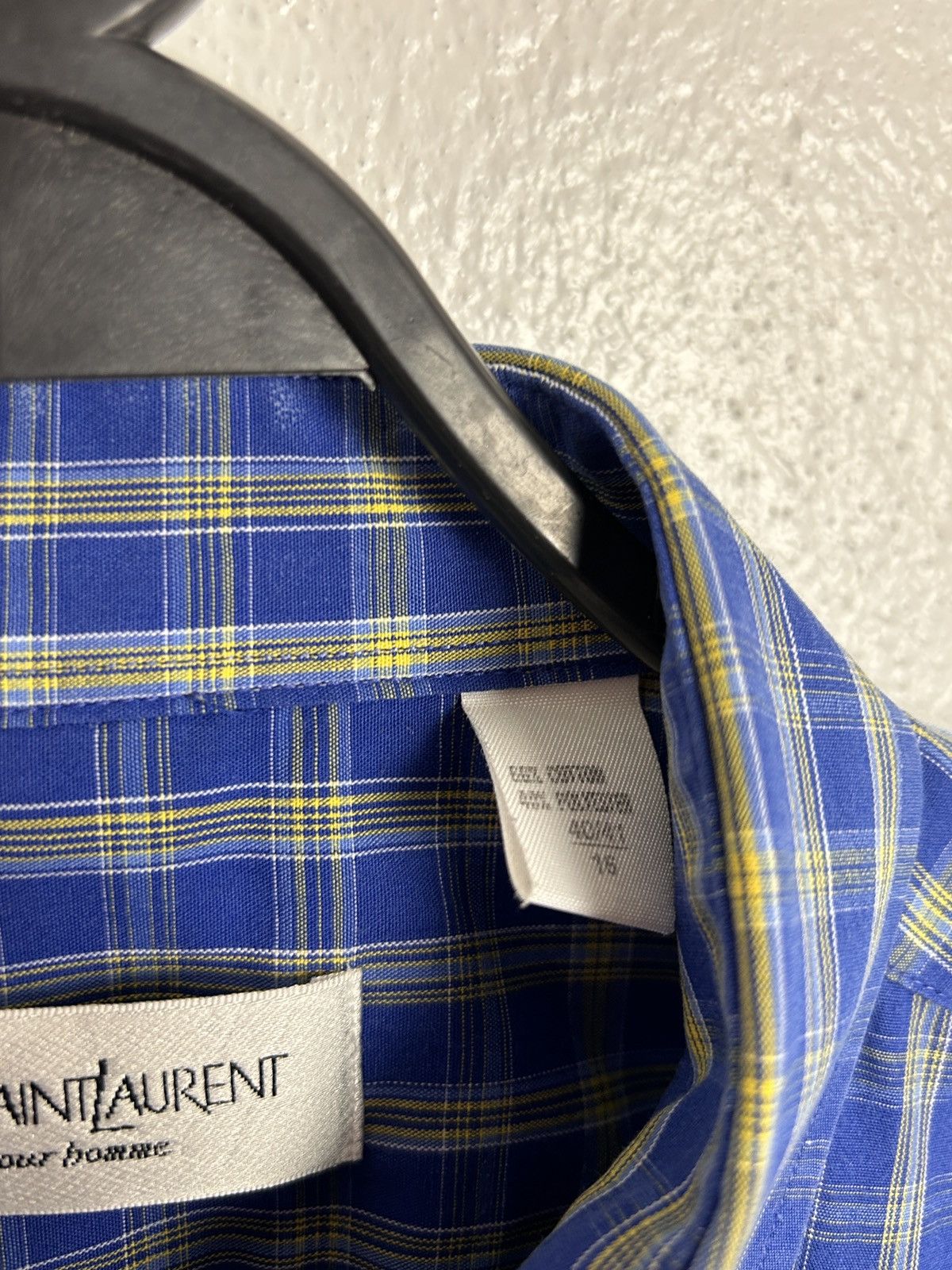 Yves Saint Laurent Vintage Yves Saint Laurent YSL Checkered Striped Shirt Size US L / EU 52-54 / 3 - 7 Thumbnail