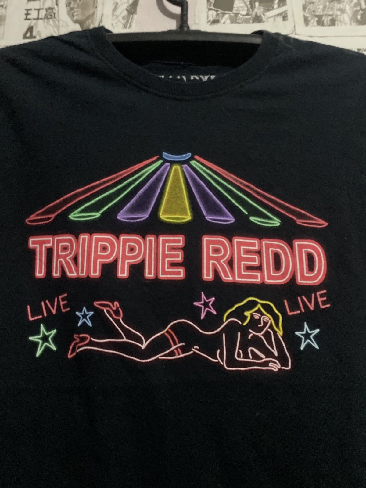 Band Tees × Japanese Brand Trippie Redd Live Logo ShirtAdult Black Double Sided Rap Tee Size US S / EU 44-46 / 1 - 3 Thumbnail