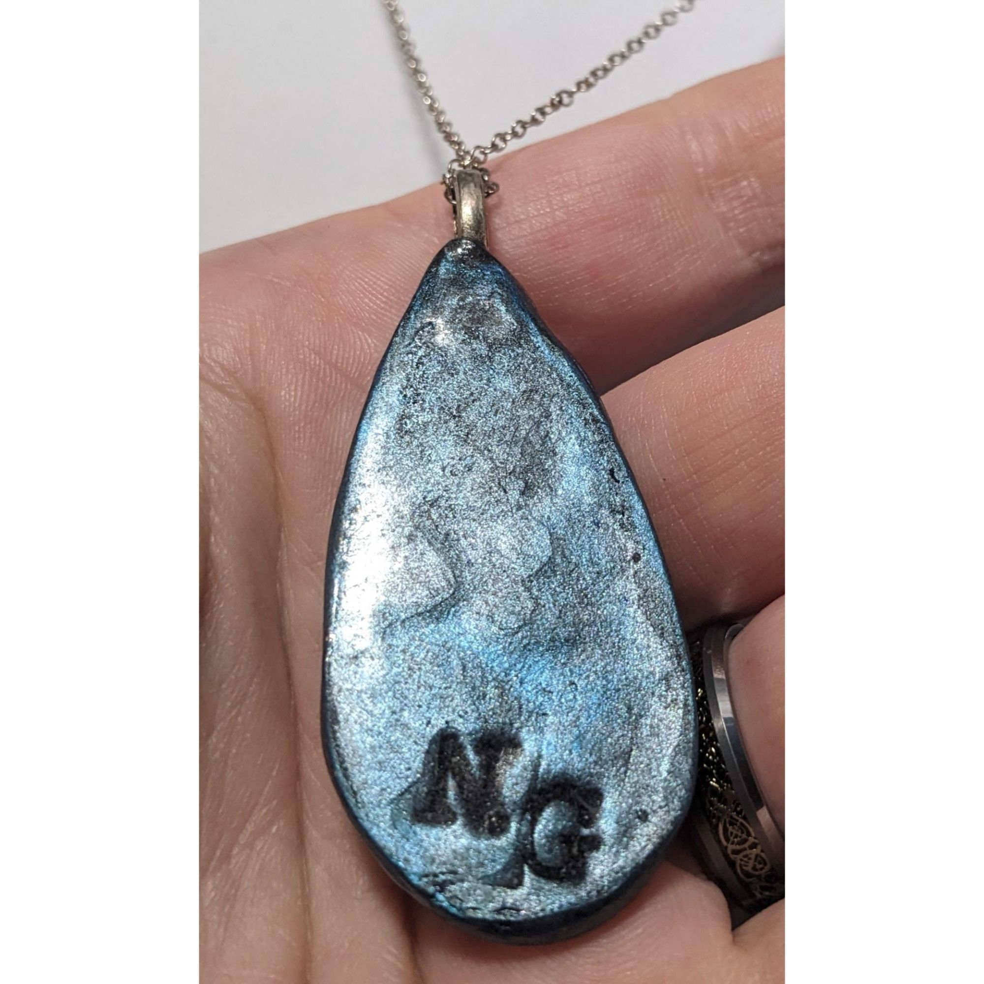 Other Handmade Southwestern Style Metallic Teardrop Necklace Size ONE SIZE - 9 Thumbnail