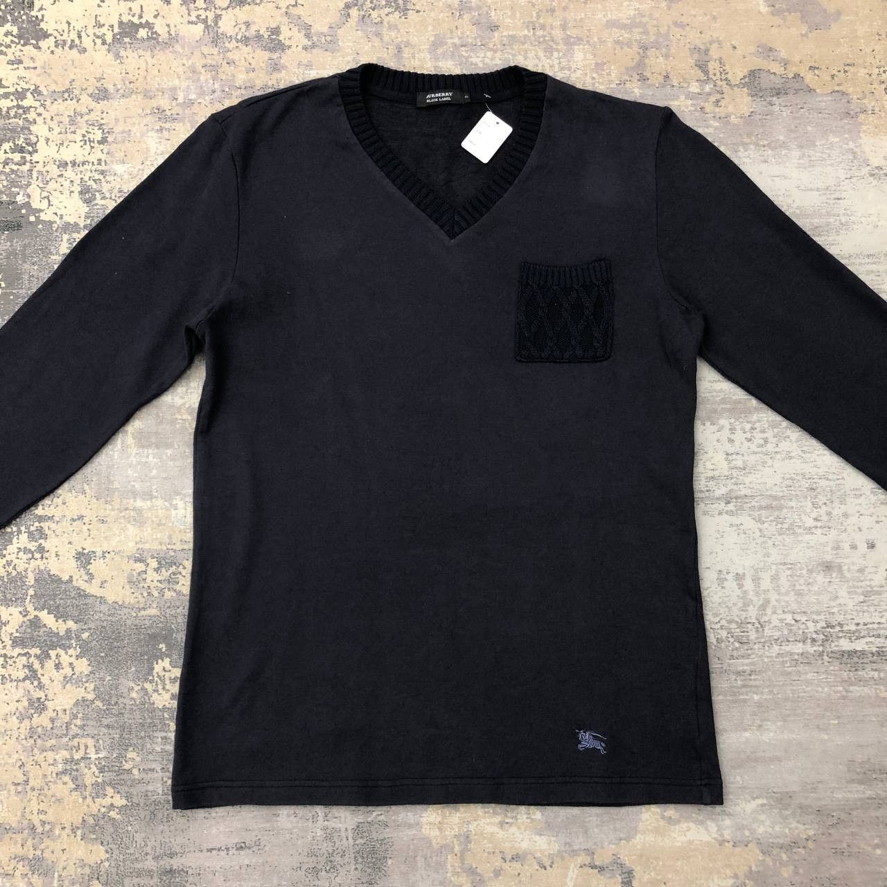 Black Label × Burberry T424 SUN FADED BURBERRY BLACK LABEL LONG SLEEVE TEE Size US M / EU 48-50 / 2 - 3 Thumbnail