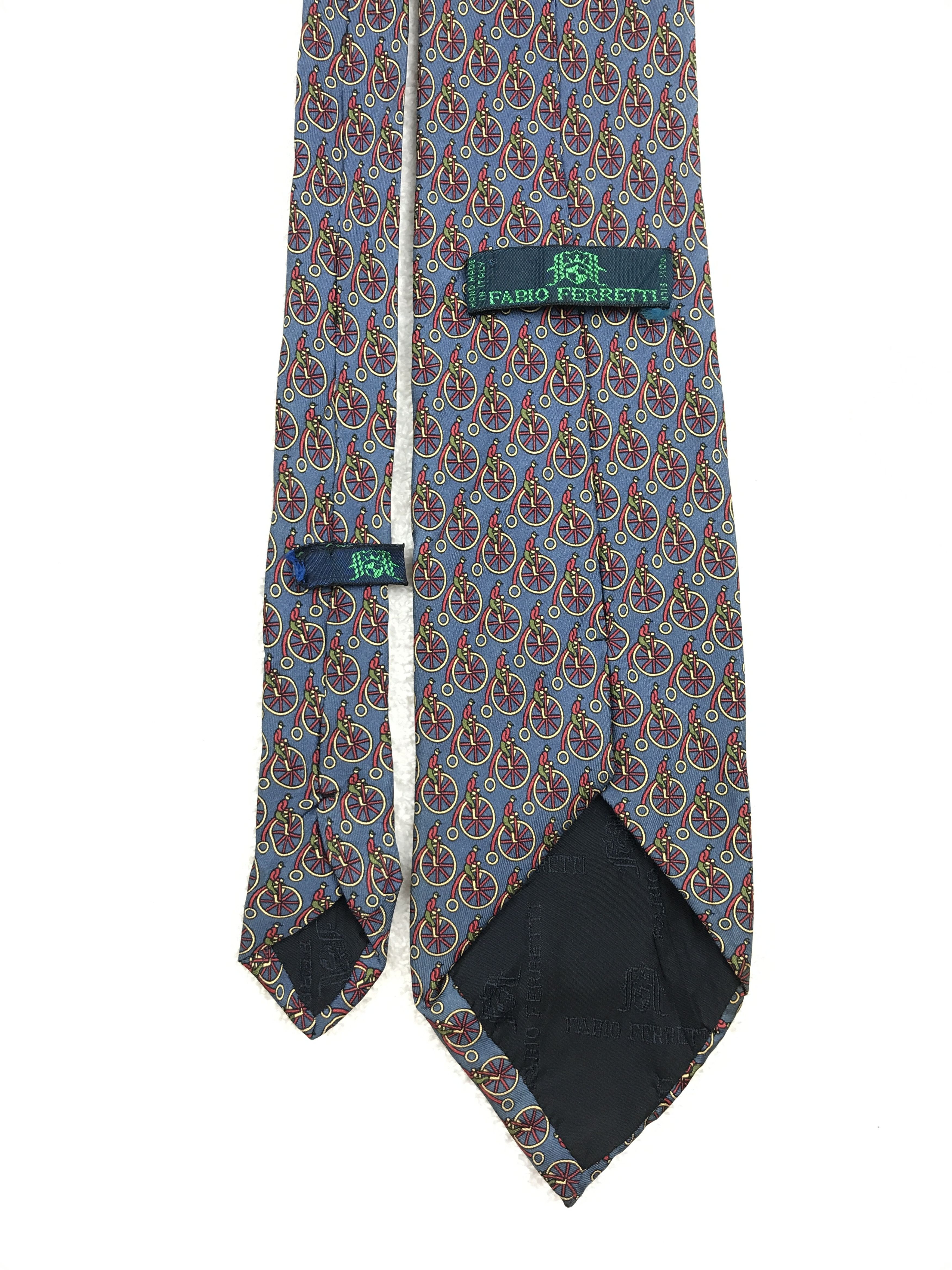 Vintage Vintage Fabio Ferretti Silk Necktie Size ONE SIZE - 4 Thumbnail