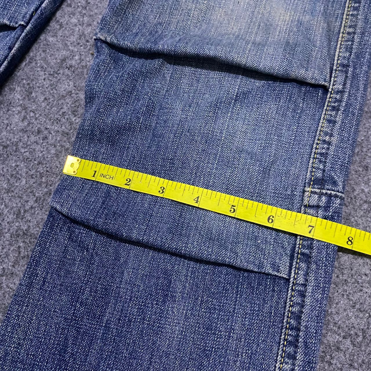 If Six Was Nine 💥Best Offet💥Vintage Quadro Medio Flare Denim Size US 33 - 6 Thumbnail