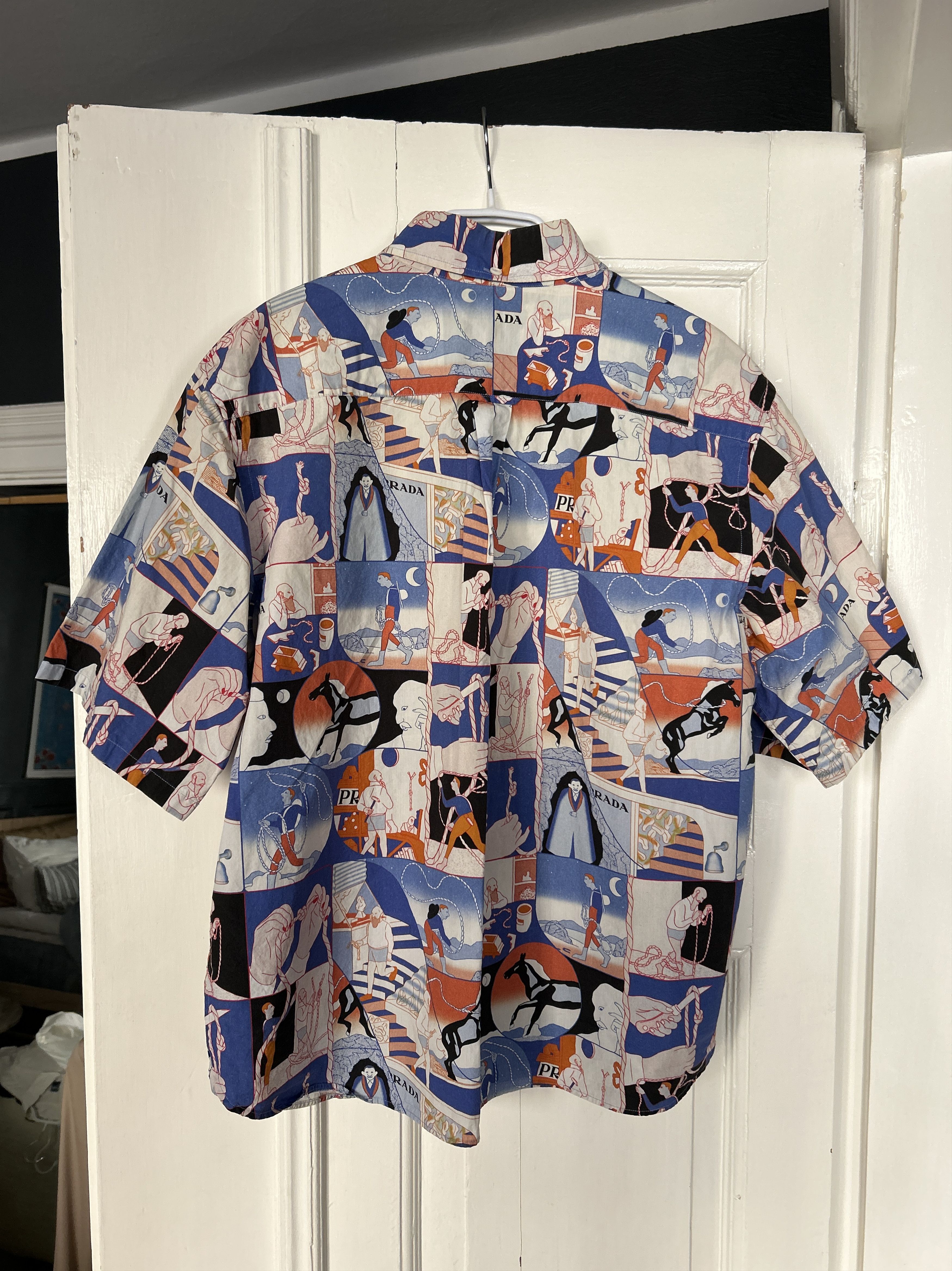 Prada Prada - SS18 Comic Rope Shirt Size US L / EU 52-54 / 3 - 2 Thumbnail