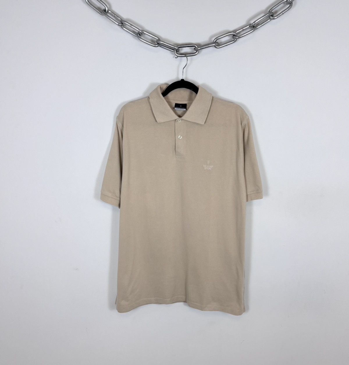 Trussardi Trussardi Sport Vintage Men’s Cotton Beige Polo Shirt Size US XL / EU 56 / 4 - 1 Thumbnail