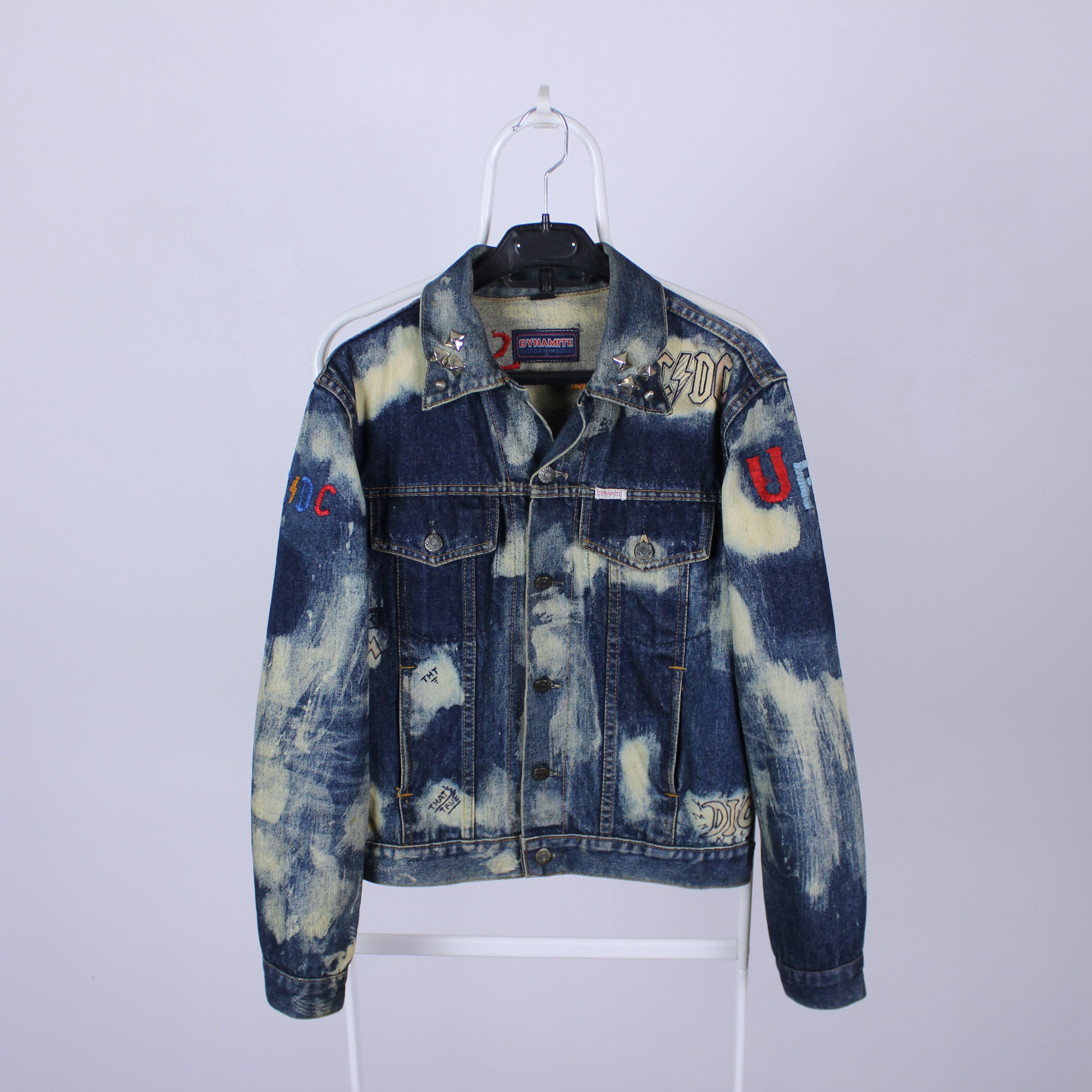 AC/DC AC/DC customs reworked denim jacket women Dynamite XS S Size S / US 4 / IT 40 - 2 Thumbnail