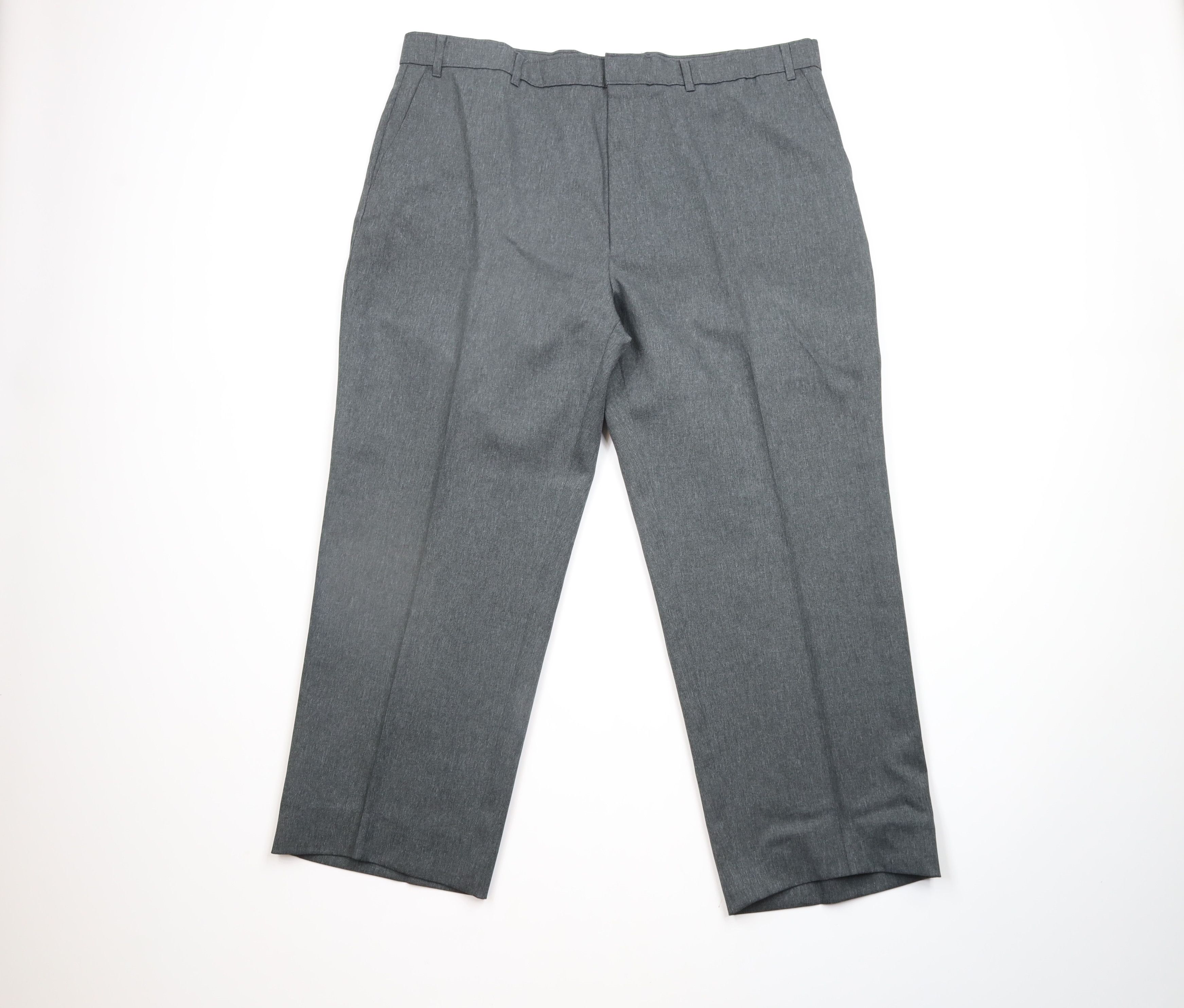 Levi's × Vintage Vintage 90s Levis Knit Wide Leg Chino Pants Heather Gray Size US 42 / EU 58 - 1 Thumbnail
