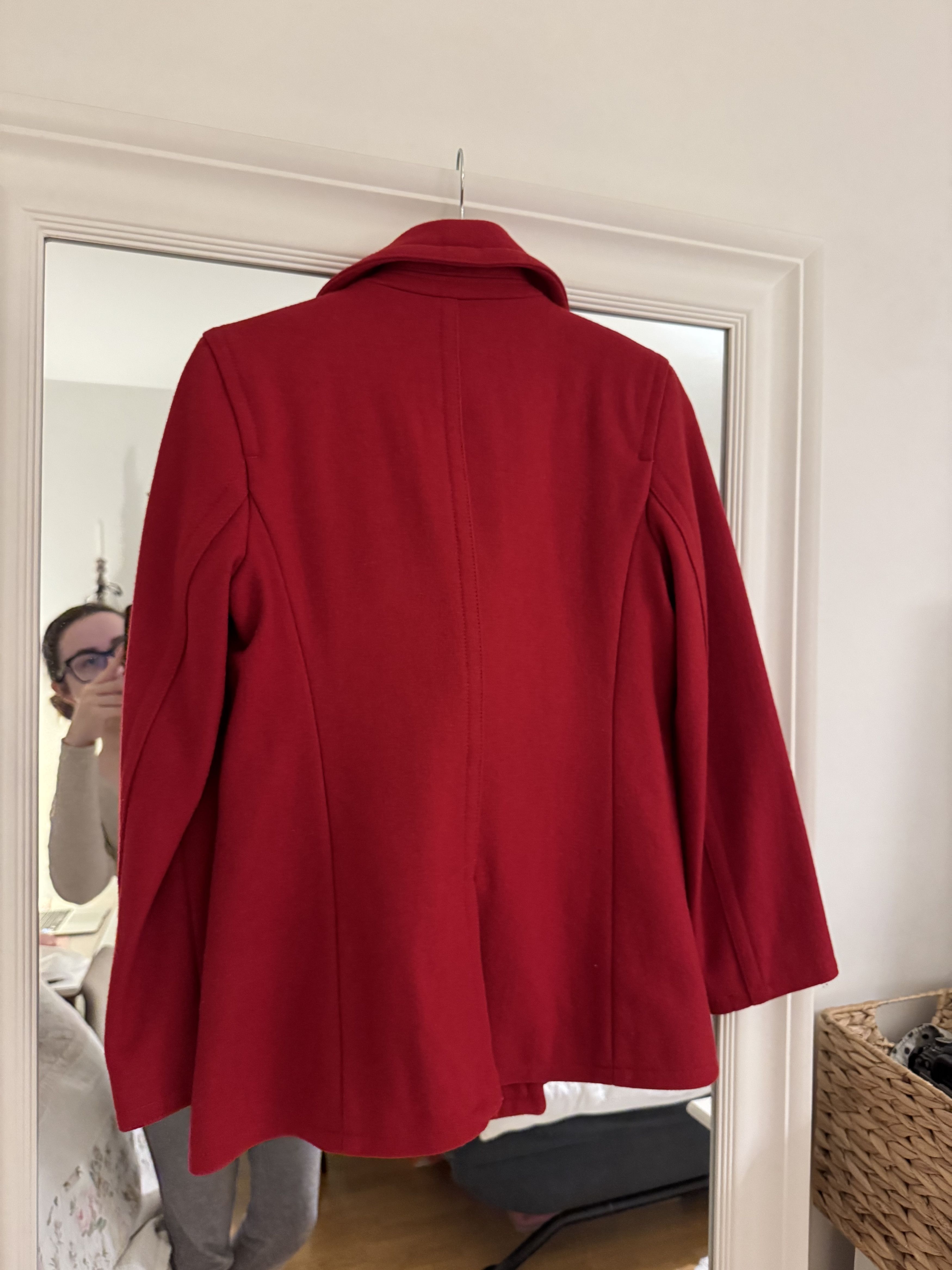 Gap red wool short coat GAP Size S / US 4 / IT 40 - 4 Thumbnail