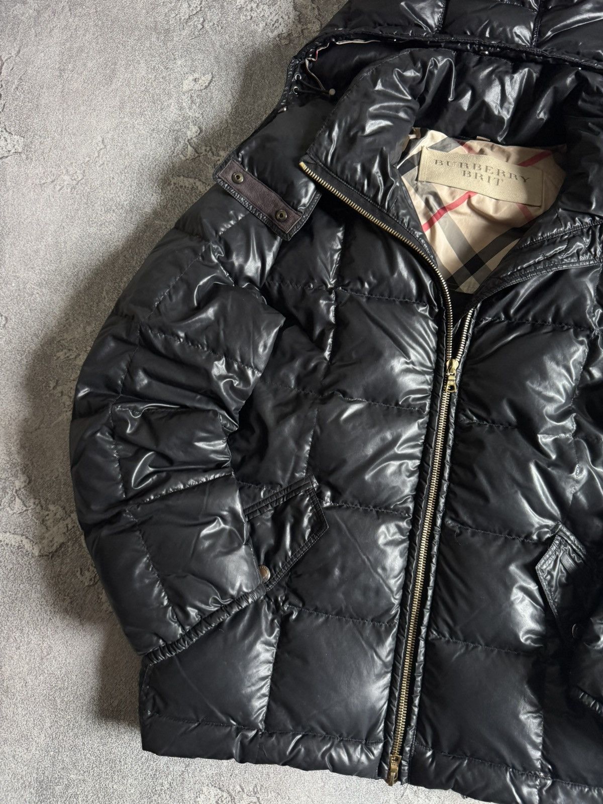 Burberry Burberry Brit XL goose down jacket puffer quilted hooded Size XL / US 12-14 / IT 48-50 - 3 Thumbnail