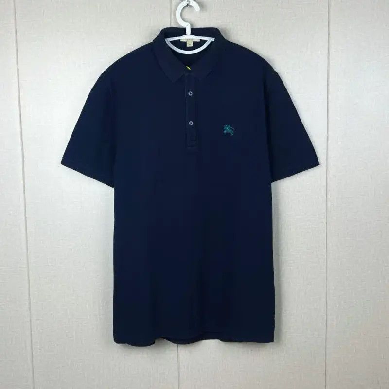 Burberry Burberry Men's Cotton Polo Shirt in Navy Blue Size US M / EU 48-50 / 2 - 1 Thumbnail