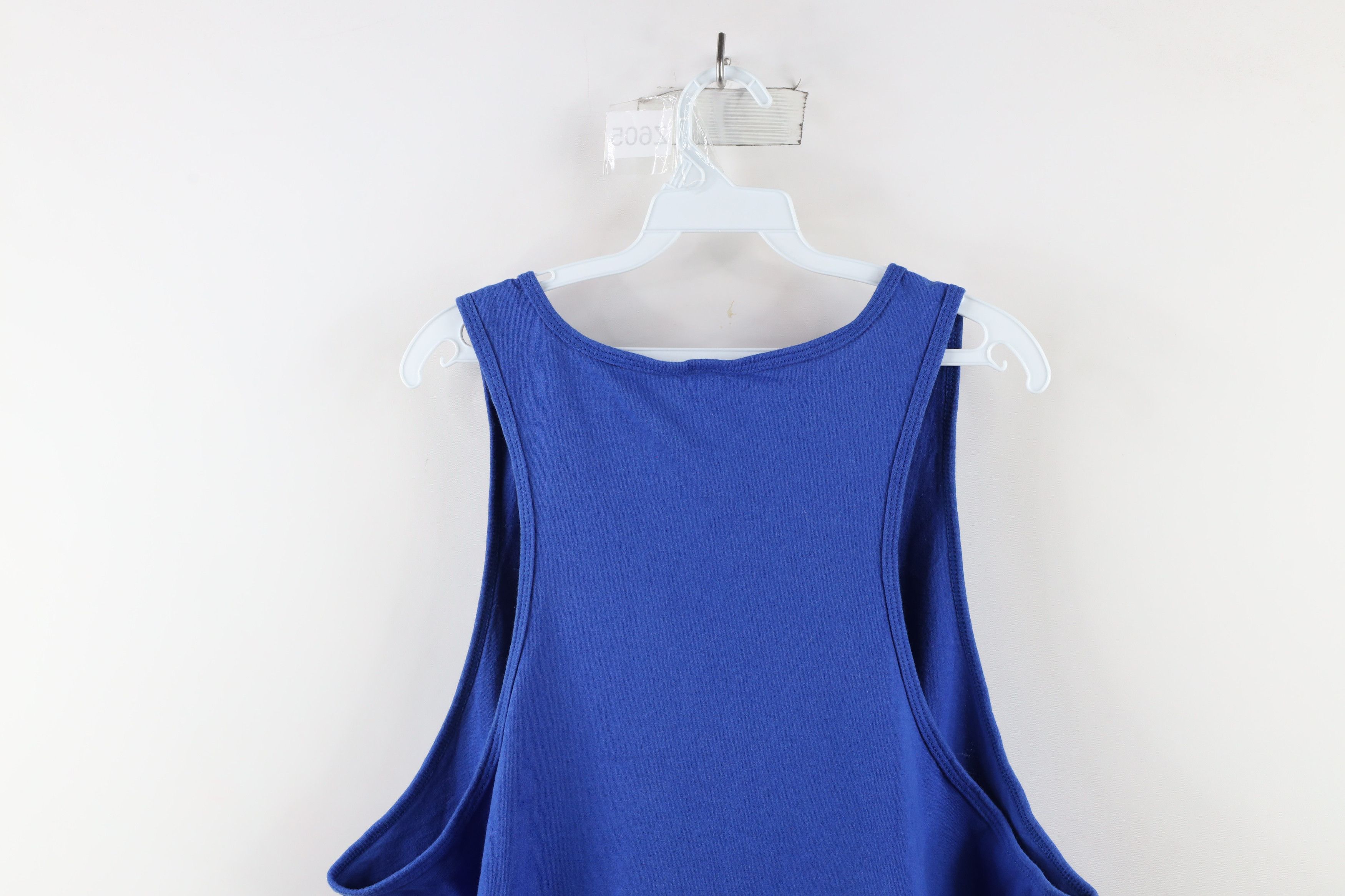 Vintage Vintage 90s Streetwear Tank Top T-Shirt Blue Cotton USA Size US L / EU 52-54 / 3 - 6 Thumbnail