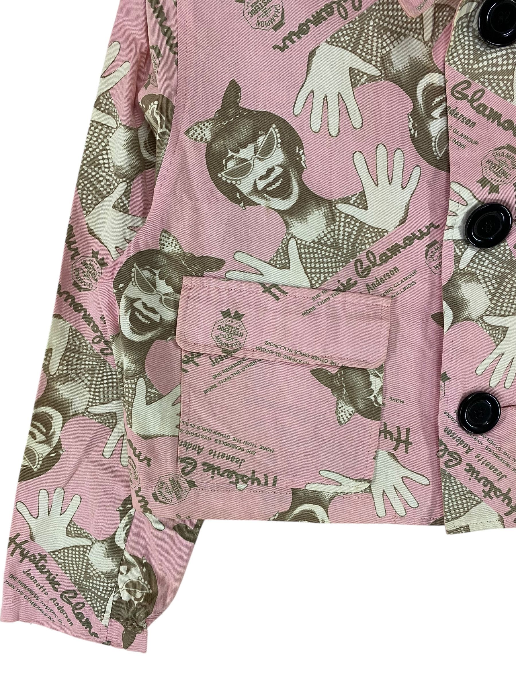 Designer × Hysteric Glamour 1980s Hysteric glamour Nobu allover print cropped jacket Size M / US 6-8 / IT 42-44 - 5 Thumbnail