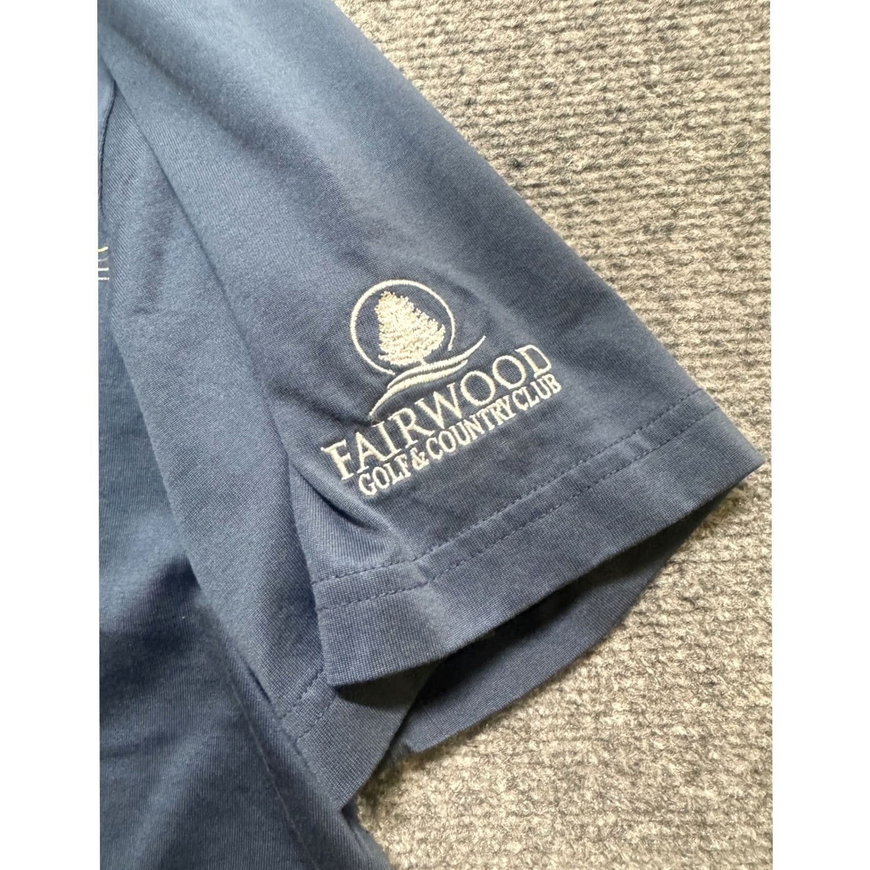 TravisMathew Travis Mathew Polo Shirt Mens XXL Blue Stripe Logo Golf Performance Adult Size US XXL / EU 58 / 5 - 7 Thumbnail