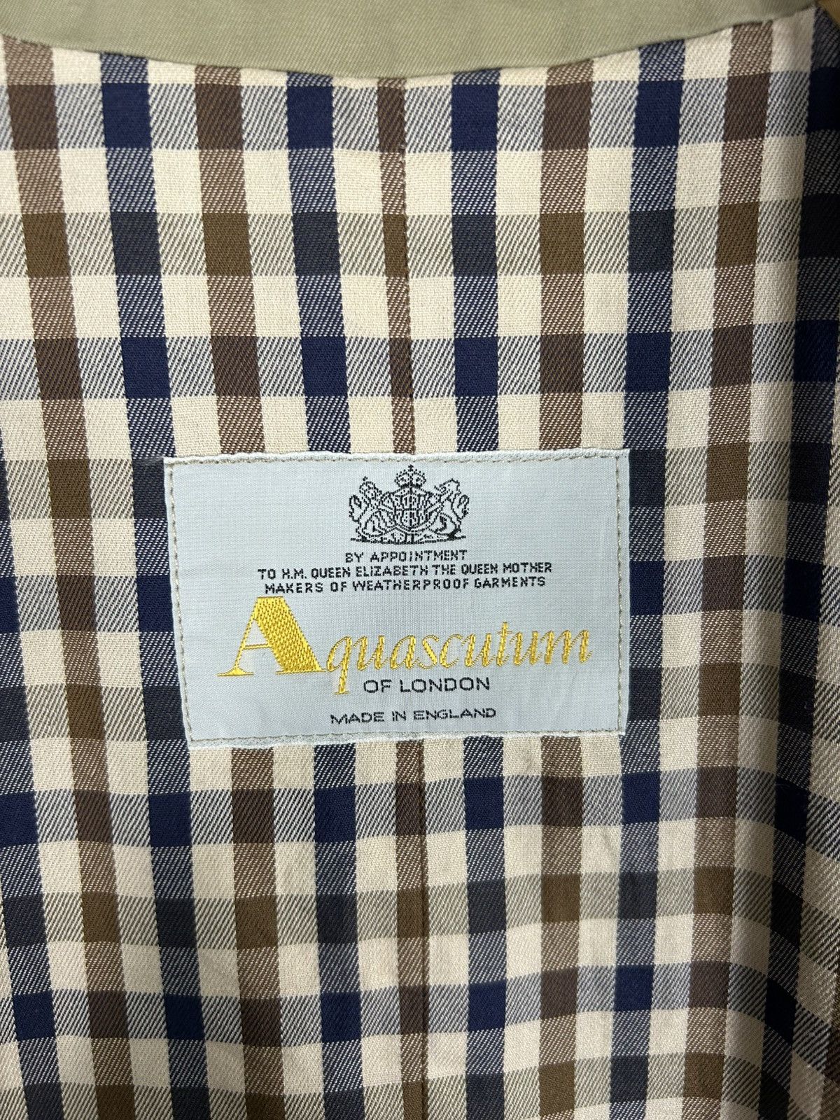 Aquascutum ⚡️Vintage Aquascutum London Double Breast Trench Long Coat Size US M / EU 48-50 / 2 - 12 Thumbnail