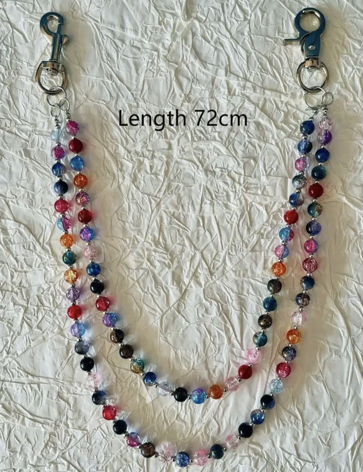 Other punk style pants chain, colorful beads, double-layer Size ONE SIZE - 5 Thumbnail