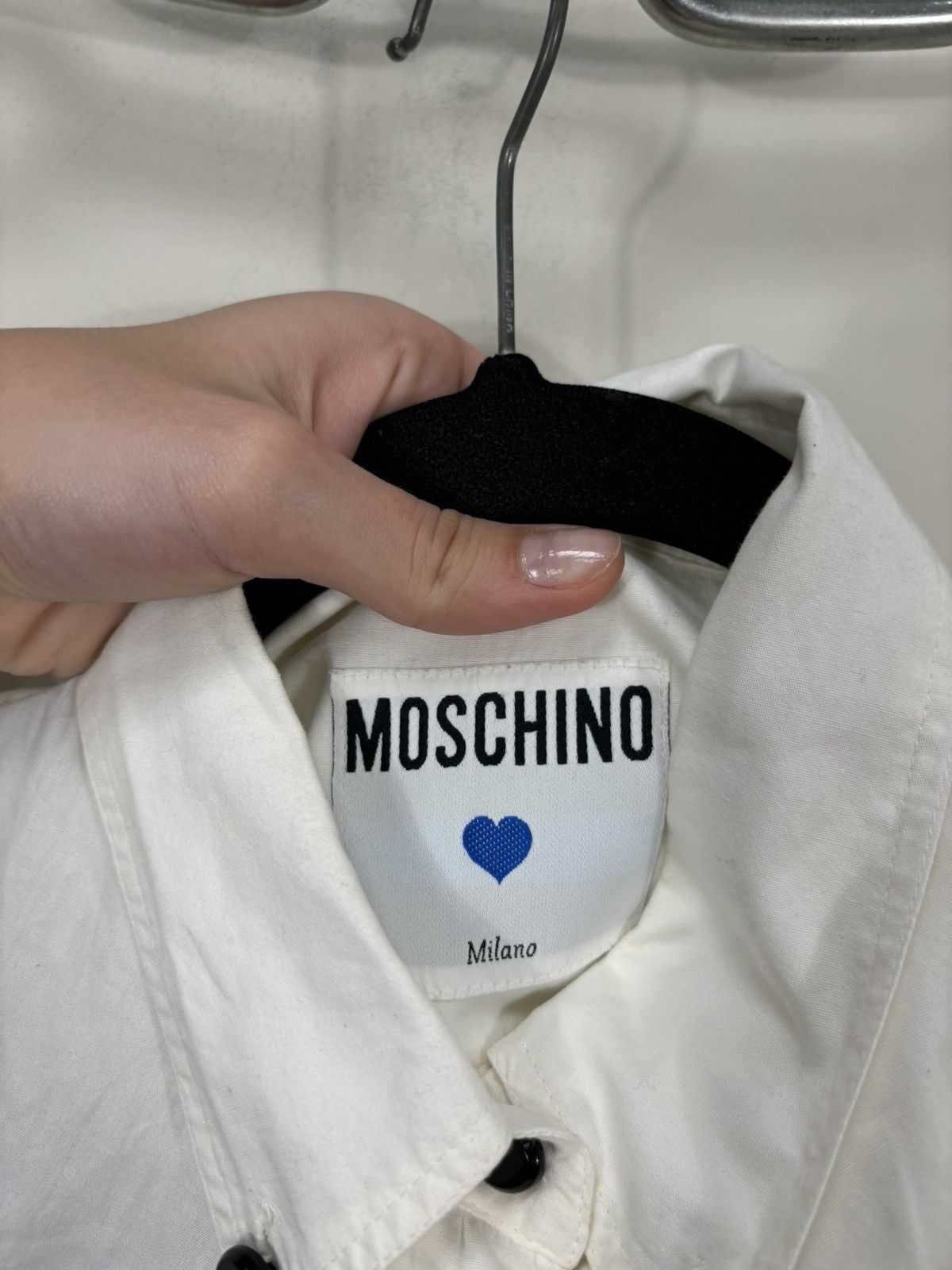 Moschino Vintage Moschino Women’s Ruffle Bib White Sleeveless Dress Size M / US 6-8 / IT 42-44 - 9 Thumbnail