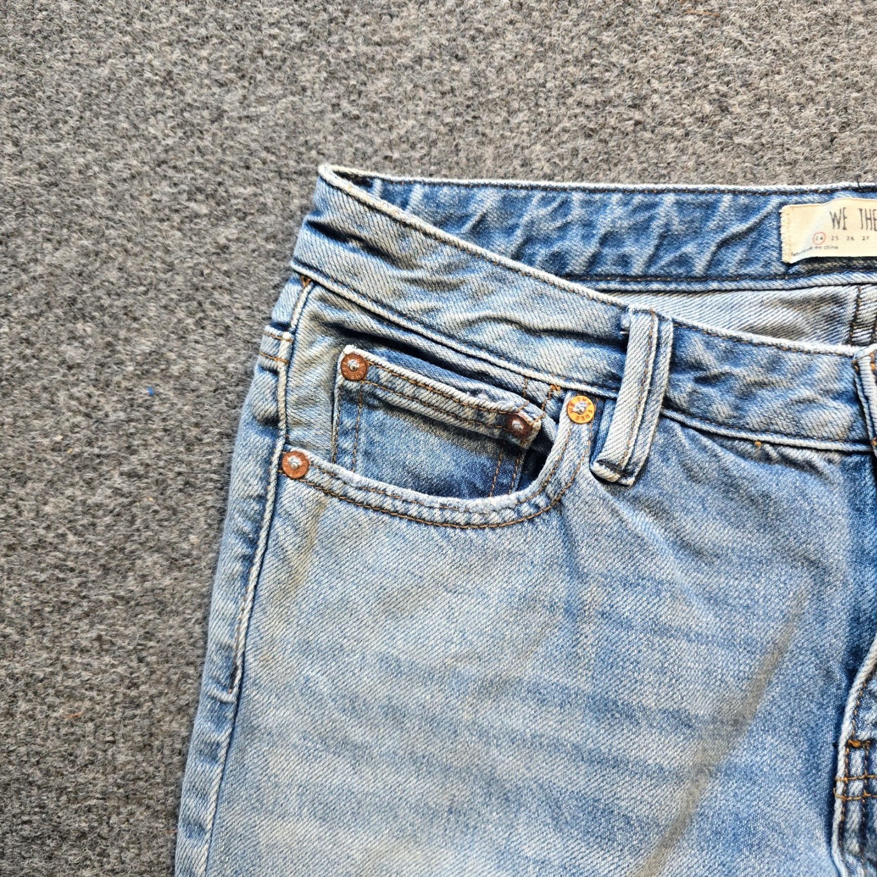 Free People Free People Jeans Women Size 24 Blue Flare Bell Button Raw Hem Festival Capsule Jeans Women 24 Blue Flare Bell Button Raw Hem Festival Capsule Size 42" / US 20 - 3 Thumbnail