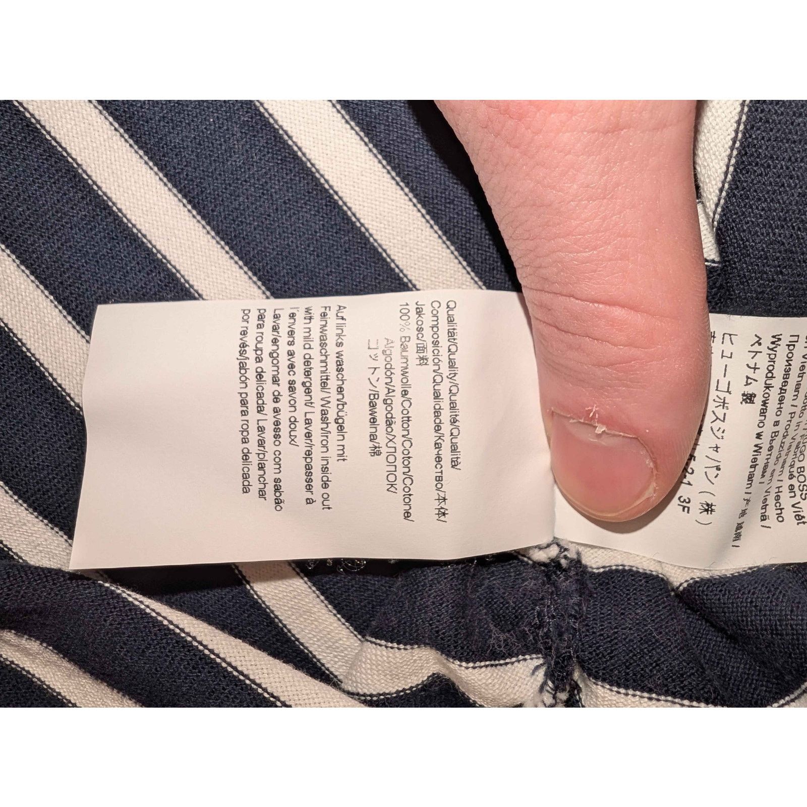 Hugo Boss Hugo Boss Mens Striped Tshirt XXL Size US XXL / EU 58 / 5 - 4 Thumbnail