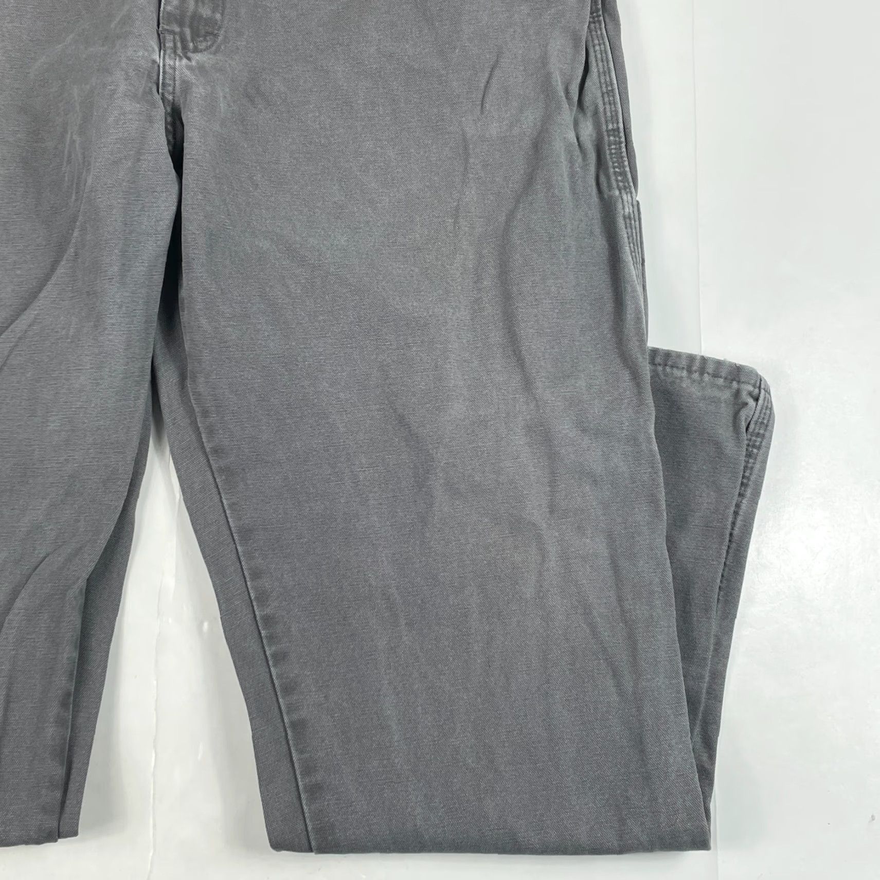Dickies Dickies Pants Mens 42 x 32 Gray Canvas Carpenter Straight Leg Workwear Outdoors Mens Regular 42 in Gray Canvas Carpenter Straight Leg Dickies Pants Size US 42 / EU 58 - 4 Thumbnail