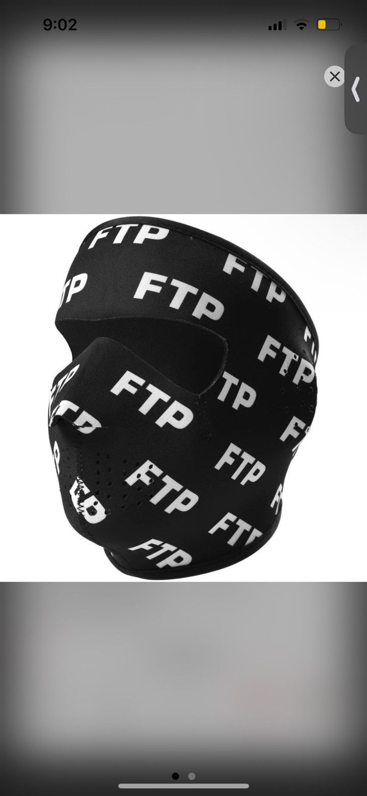Fuck The Population 2023’ Fuck The Population FTP Allover Neoprene Face Mask O/S Size ONE SIZE - 3 Thumbnail
