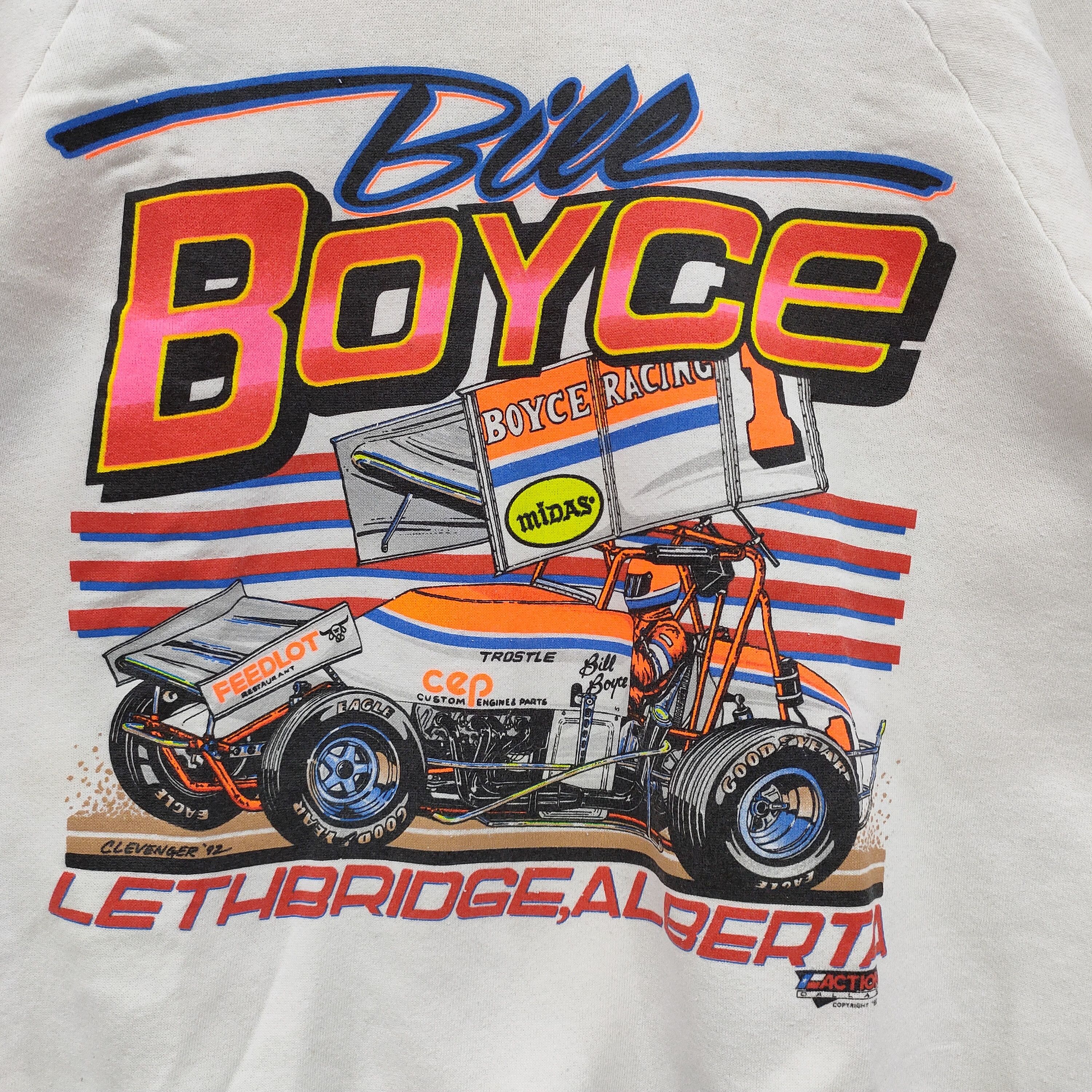 Vintage Bill Boyce Racing 1993 Lethbridge Alberta Sprint Car Size US M / EU 48-50 / 2 - 6 Thumbnail