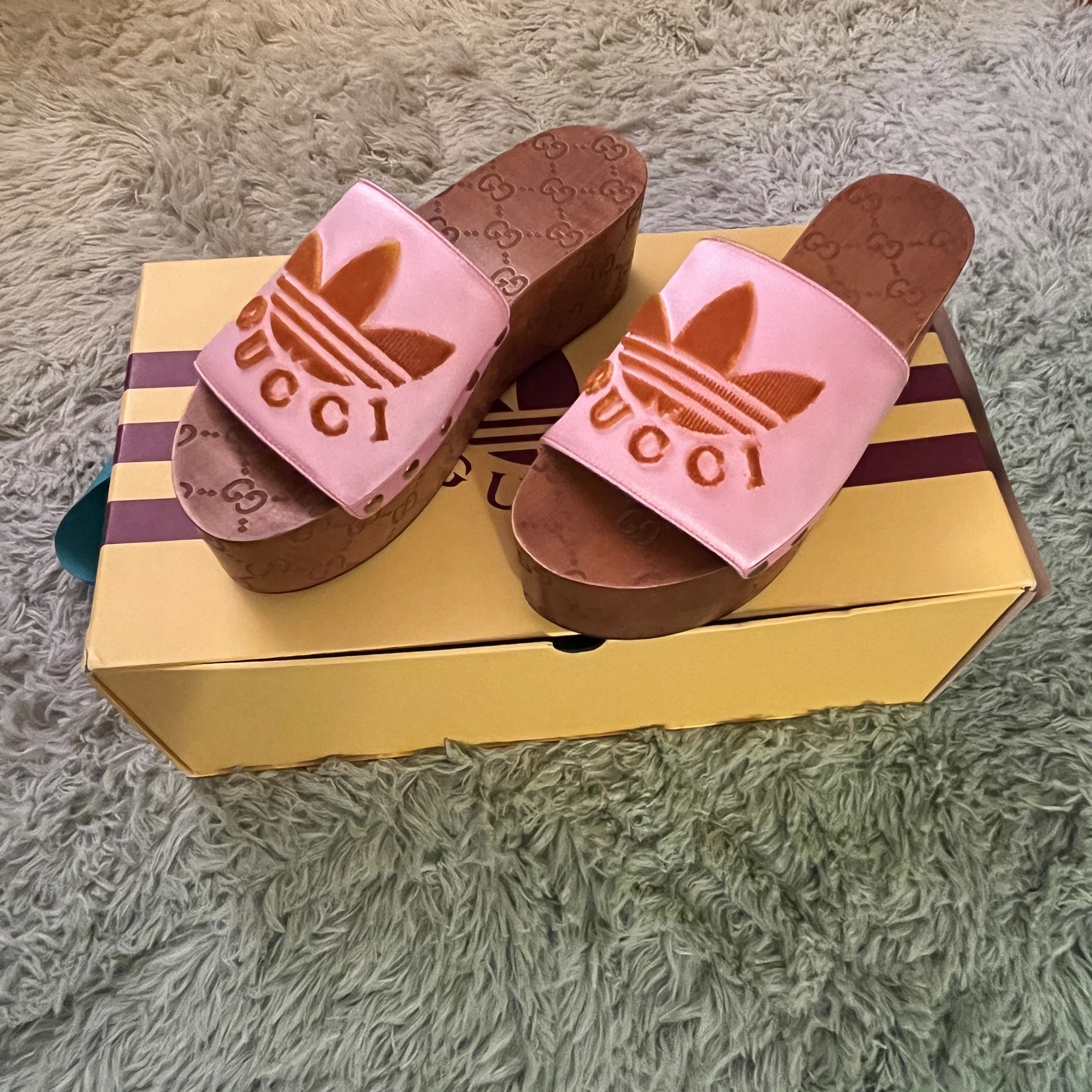 Adidas × Gucci Gucci x Adidas Platforms/Clogs Size US 6 / IT 36 - 6 Thumbnail