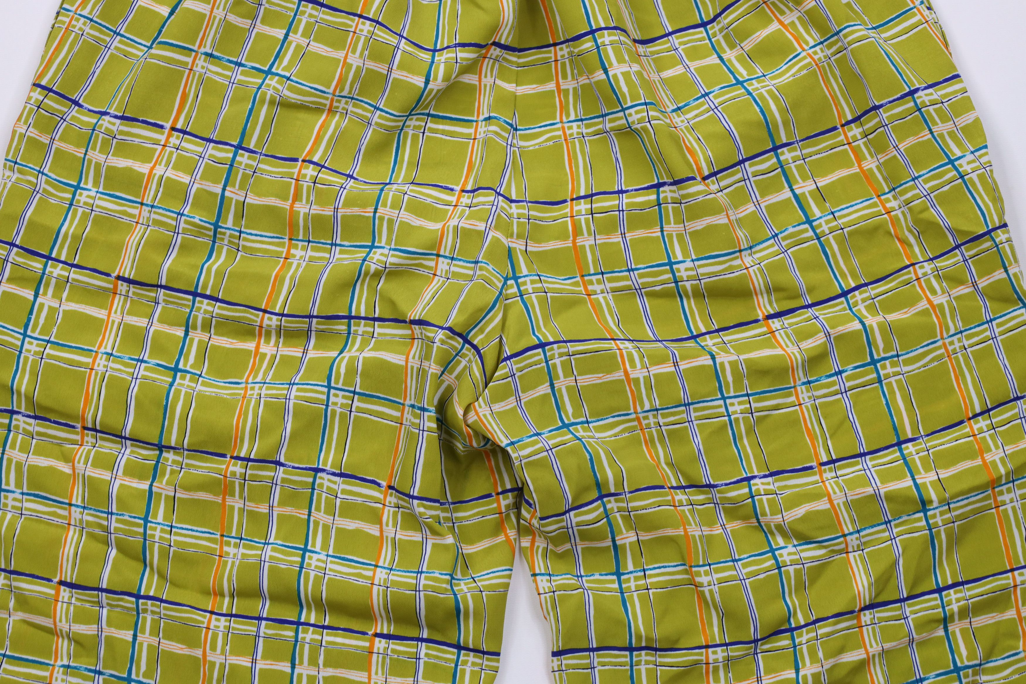 Vintage Vintage Y2K Lane Bryant Wide Leg Harem Pants Green Plaid Size 36" / US 14 / IT 50 - 11 Thumbnail