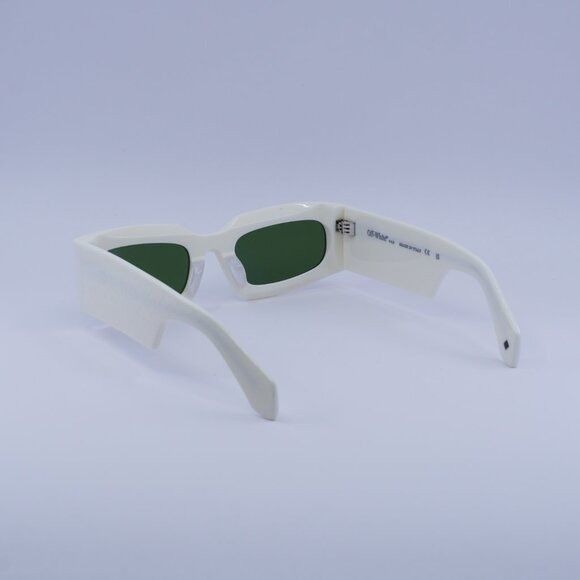 Off-White Off-White OERI141 CARY 0155 Sunglasses White Rectangle Frame Size ONE SIZE - 6 Thumbnail