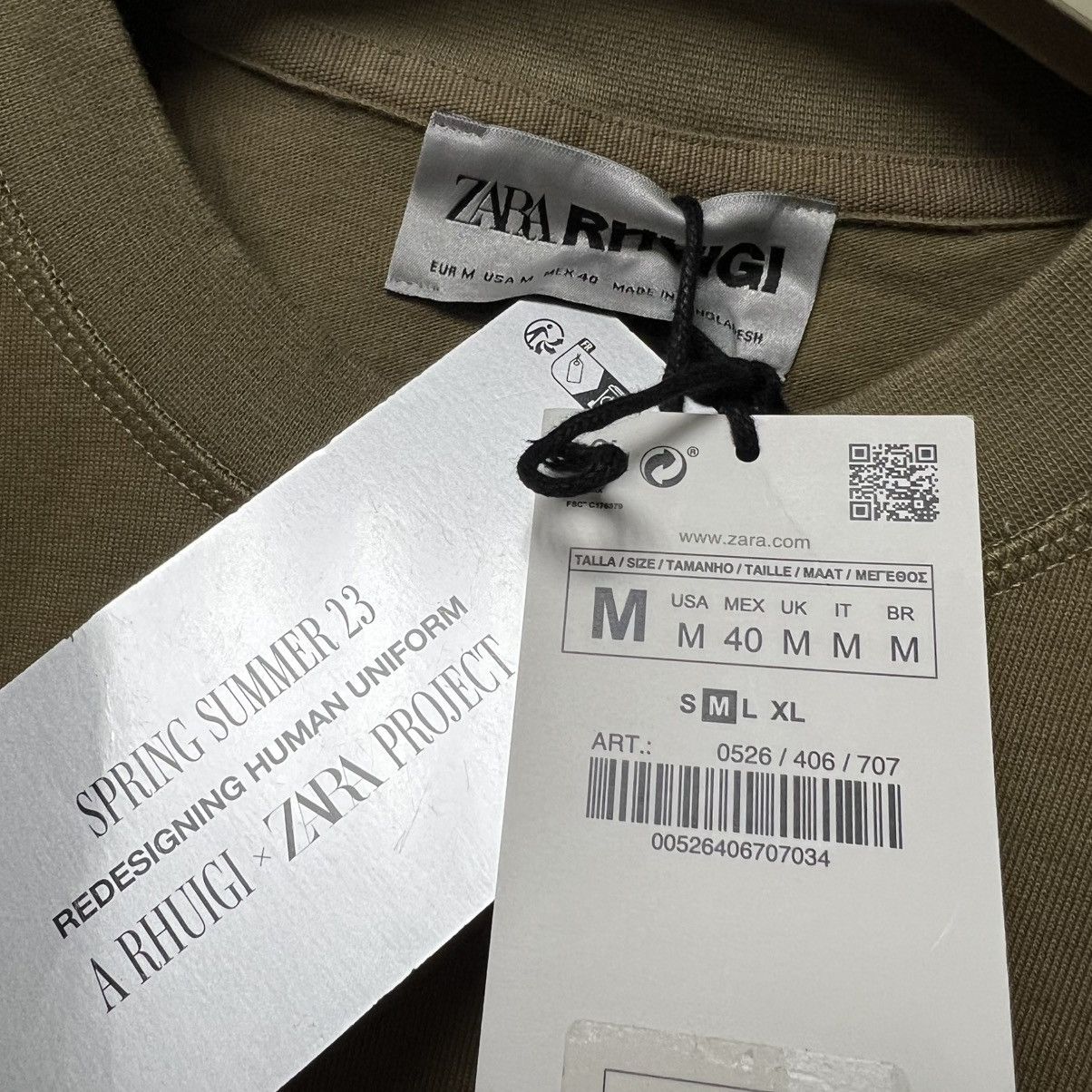Rhude × Zara RHUDE x Zara NEW T-Shirt taupe brown shirt logo SIZE M Size US M / EU 48-50 / 2 - 15 Thumbnail
