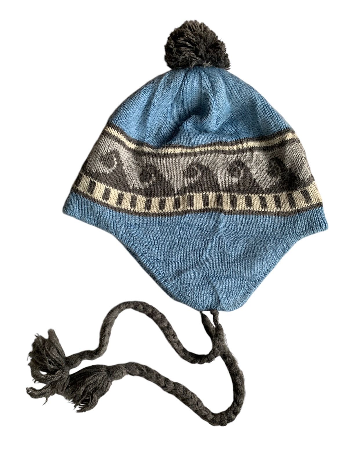 Japanese Brand × Kapital × Vintage Knitted Earflap Nice Design Winter Sessions Beanie Hats Size ONE SIZE - 1 Thumbnail