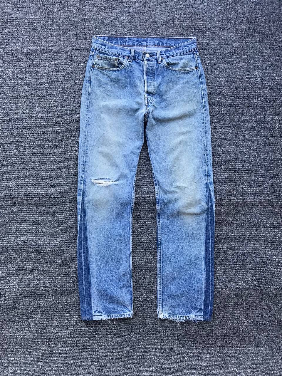 Levi's × Vintage Vintage LEVIS 501 80s distressed jean Stonewash USA W31x31 Size US 31 - 1 Thumbnail