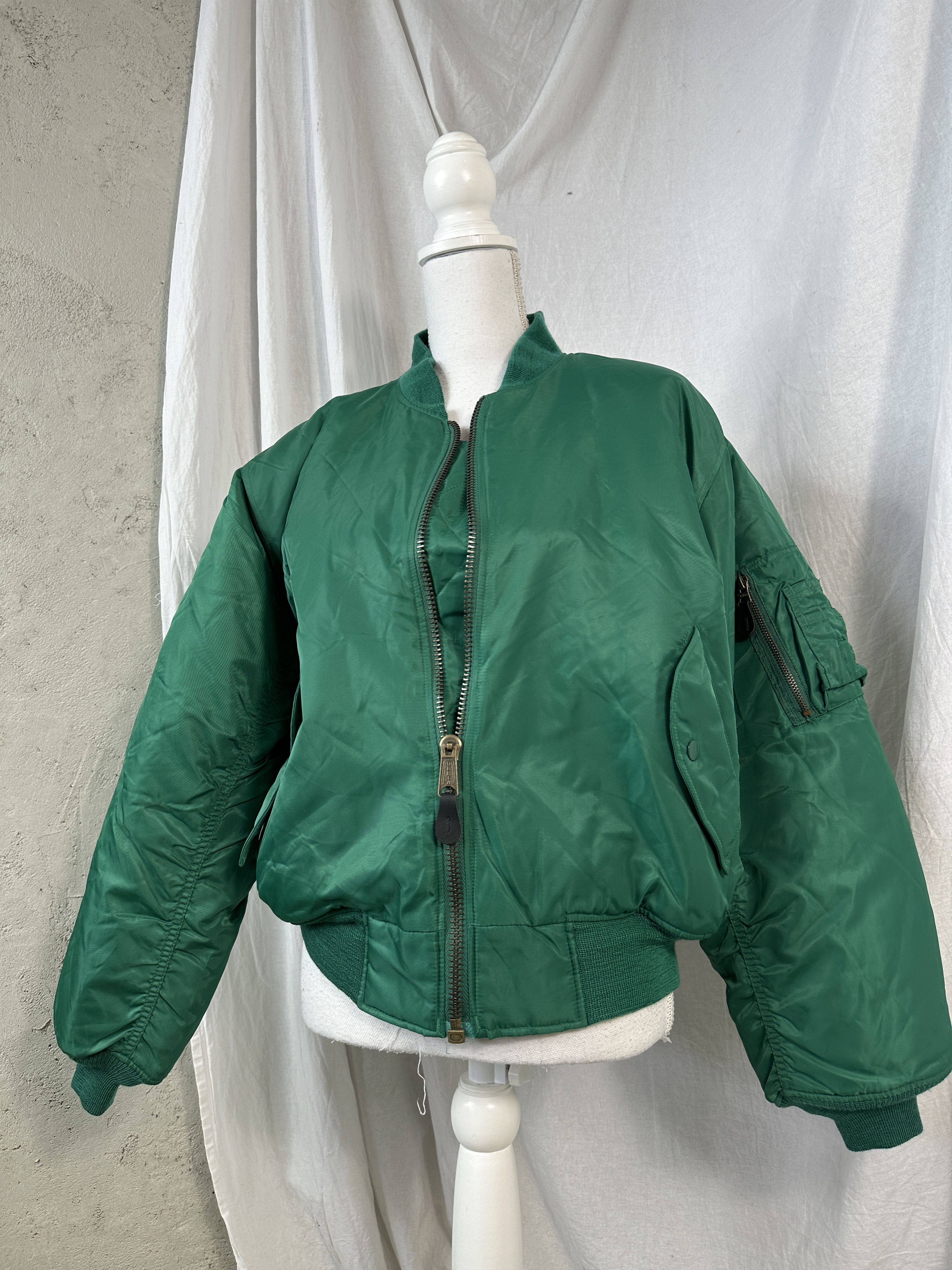 Vintage MA-1 Reversible Vintage Bomber Jacket Size US XS / EU 42 / 0 - 5 Thumbnail